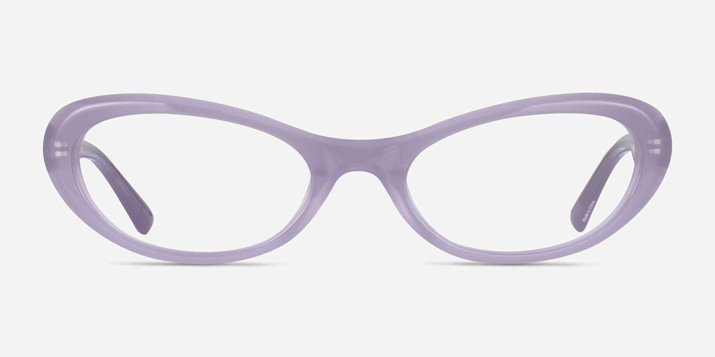 Vertex Violet AcétateMontures de lunettes de vue d'EyeBuyDirect, Vue de Face