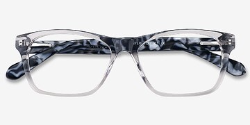 Gray/Clear Alivia -  Acetate Eyeglasses