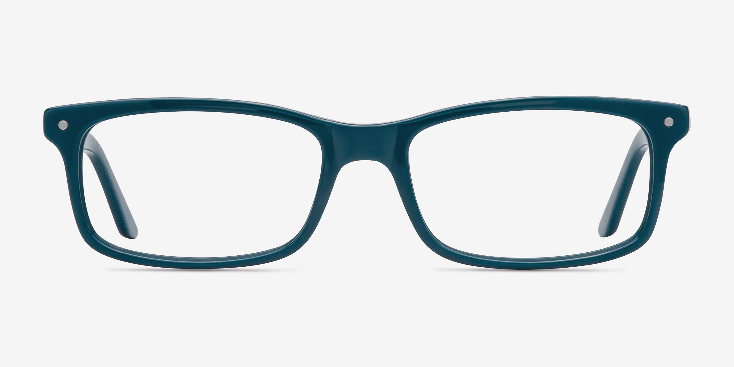 Mandi Teal AcétateMontures de lunettes de vue d'EyeBuyDirect, Vue de Face