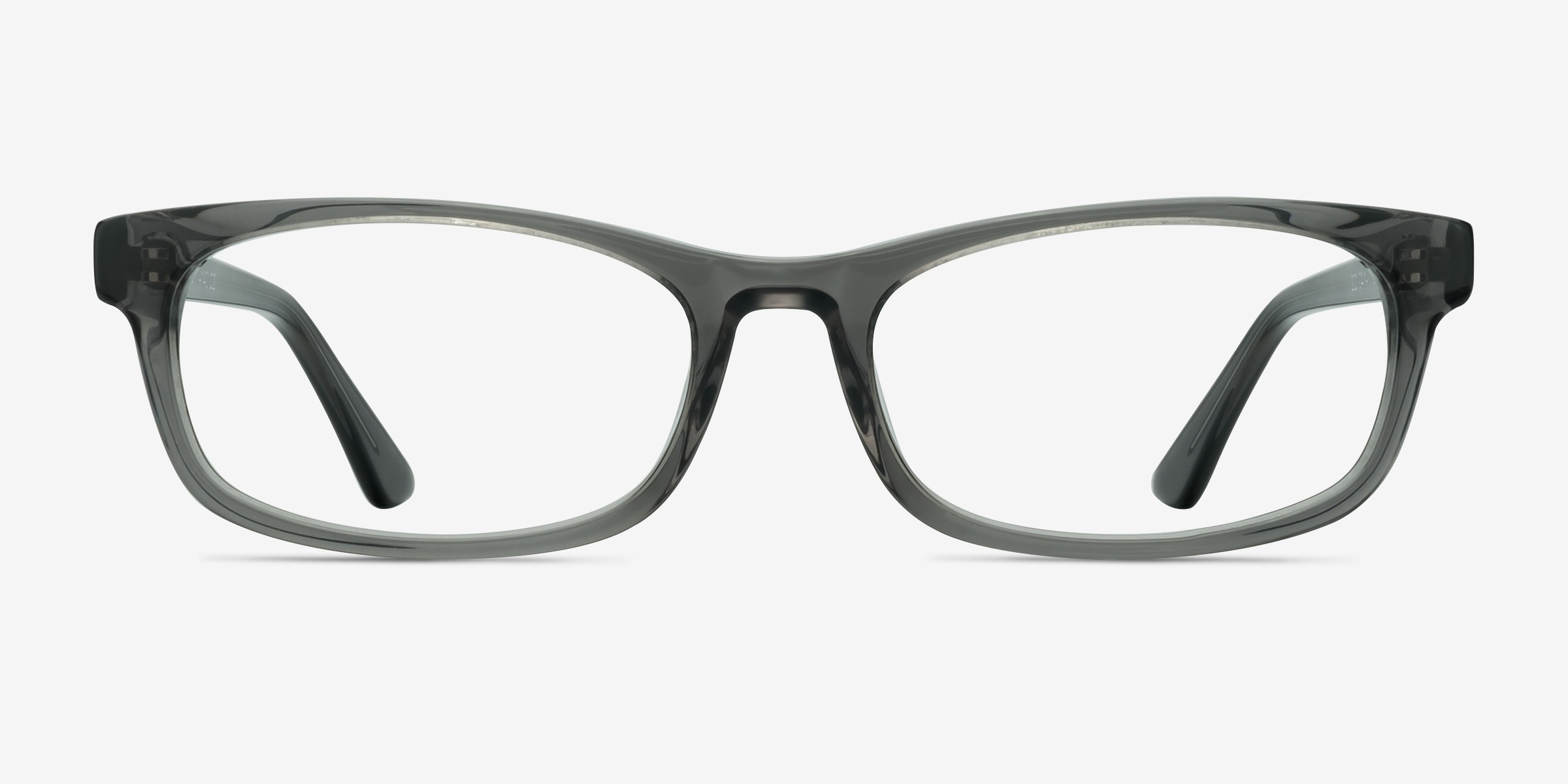 Opal Gris AcétateMontures de lunettes de vue d'EyeBuyDirect, Vue de Face