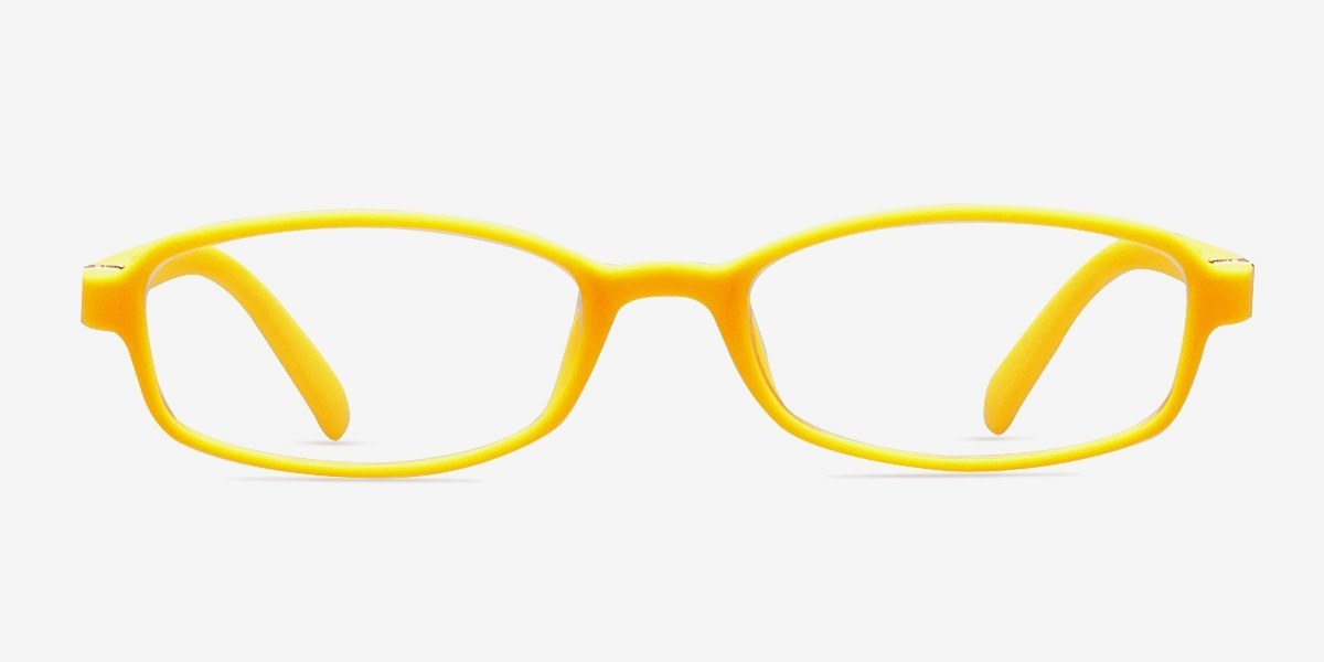 Lychee Jaune PlastiqueMontures de lunettes de vue d'EyeBuyDirect, Vue de Face
