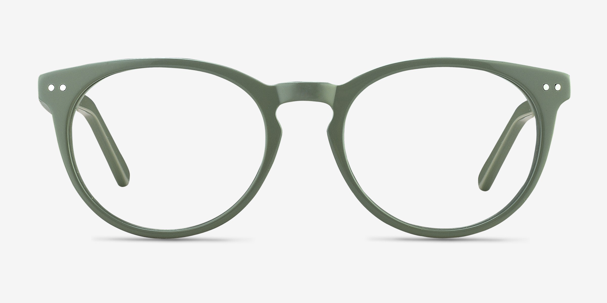 Morning Vert PlastiqueMontures de lunettes de vue d'EyeBuyDirect, Vue de Face