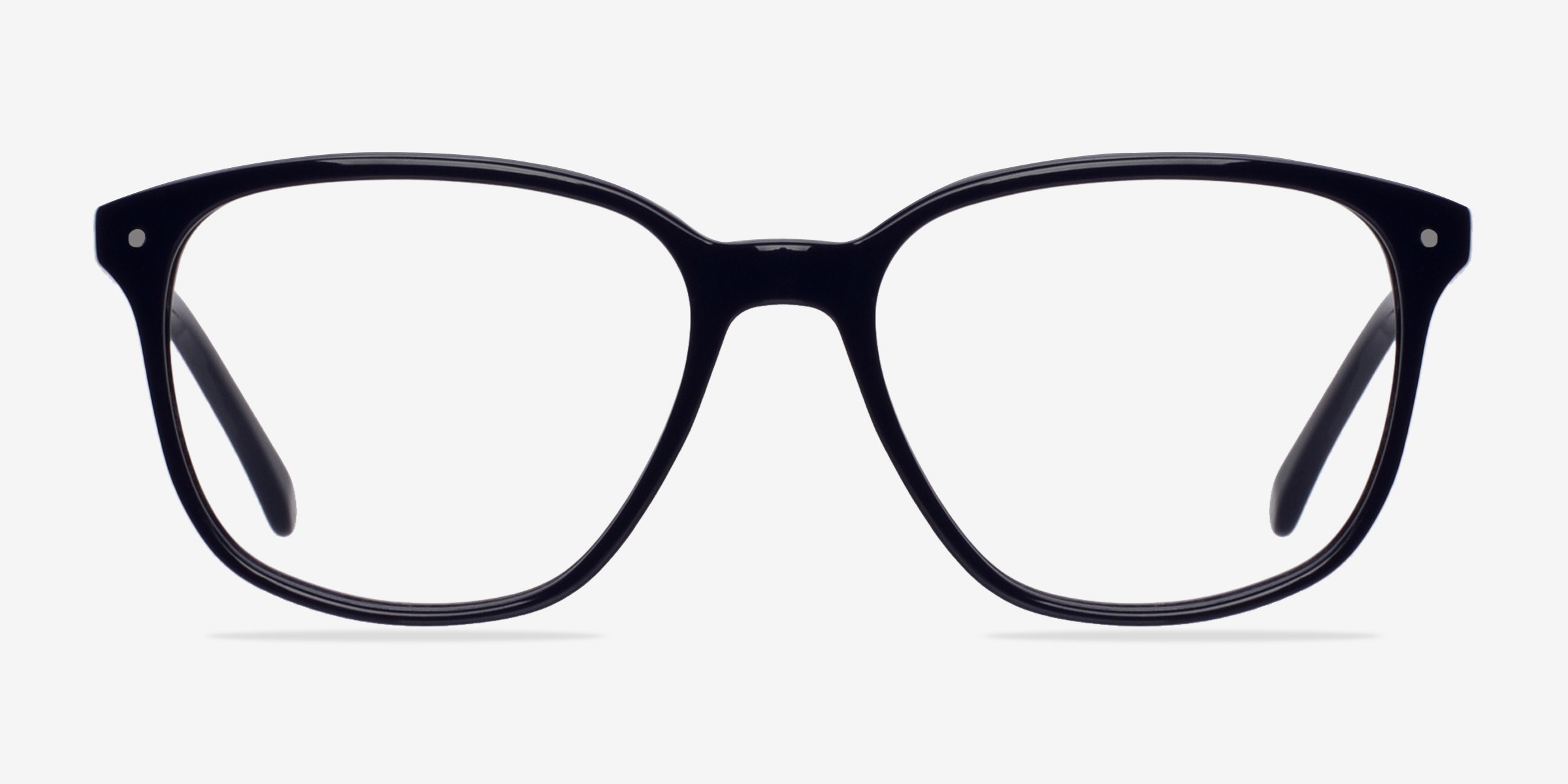 Lisbon Bleu marine PlastiqueMontures de lunettes de vue d'EyeBuyDirect, Vue de Face