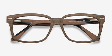 Brown/Striped John -  Classic Plastic Eyeglasses