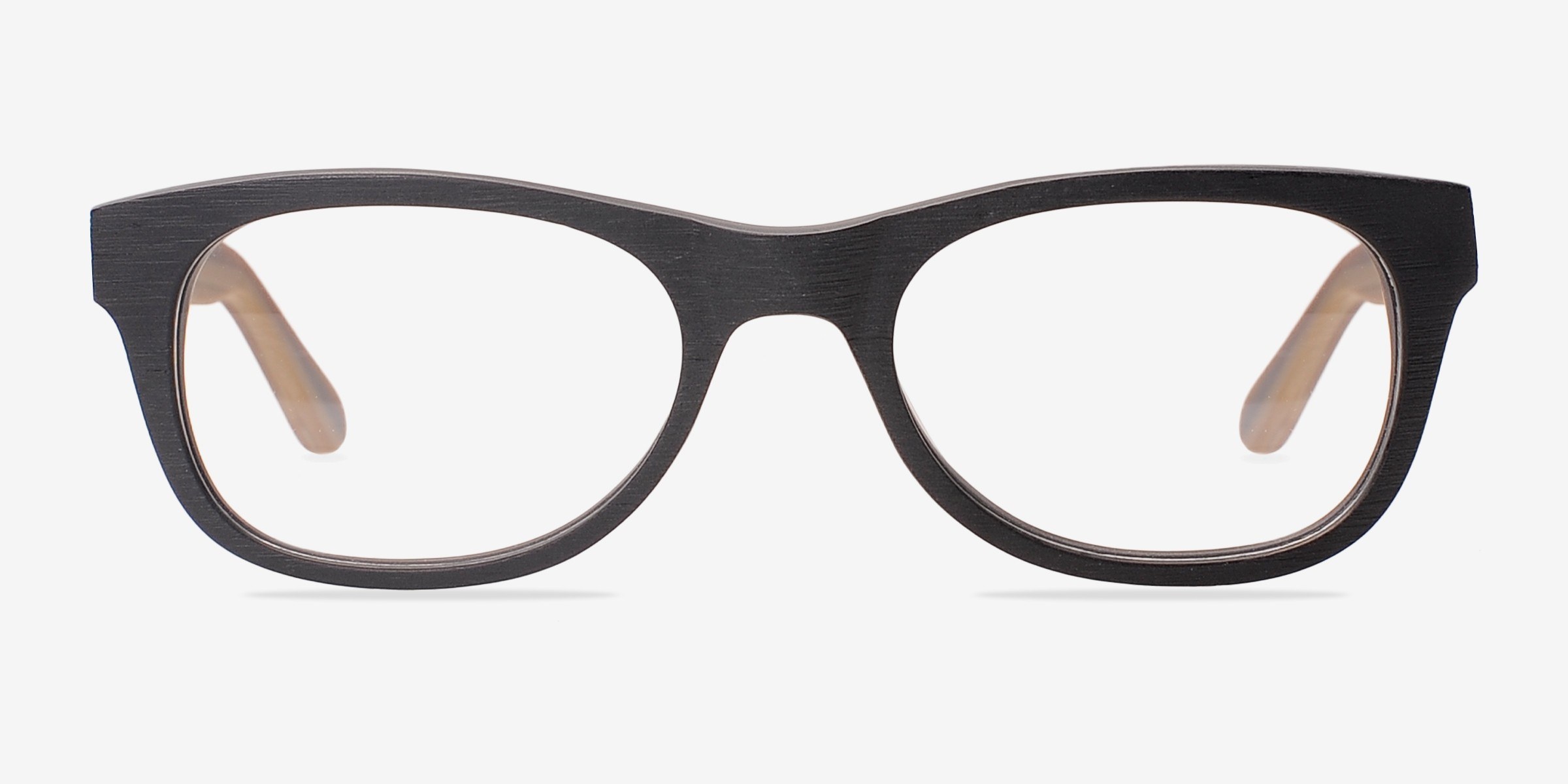 Little Panama Noir AcétateMontures de lunettes de vue d'EyeBuyDirect, Vue de Face