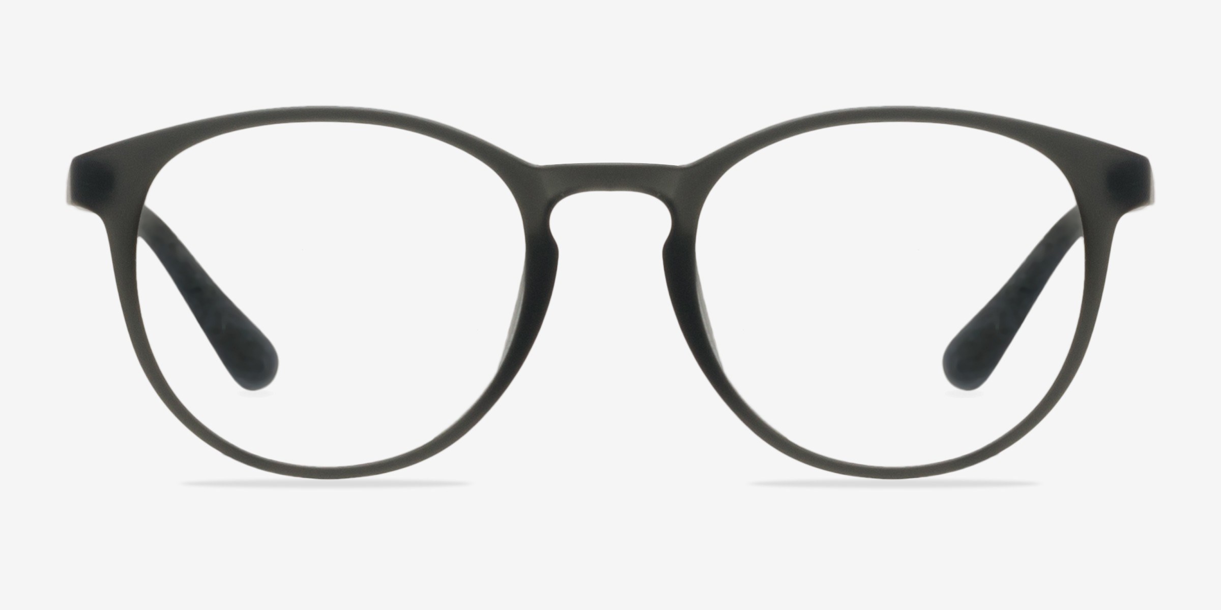 Muse Matte Gray PlastiqueMontures de lunettes de vue d'EyeBuyDirect, Vue de Face