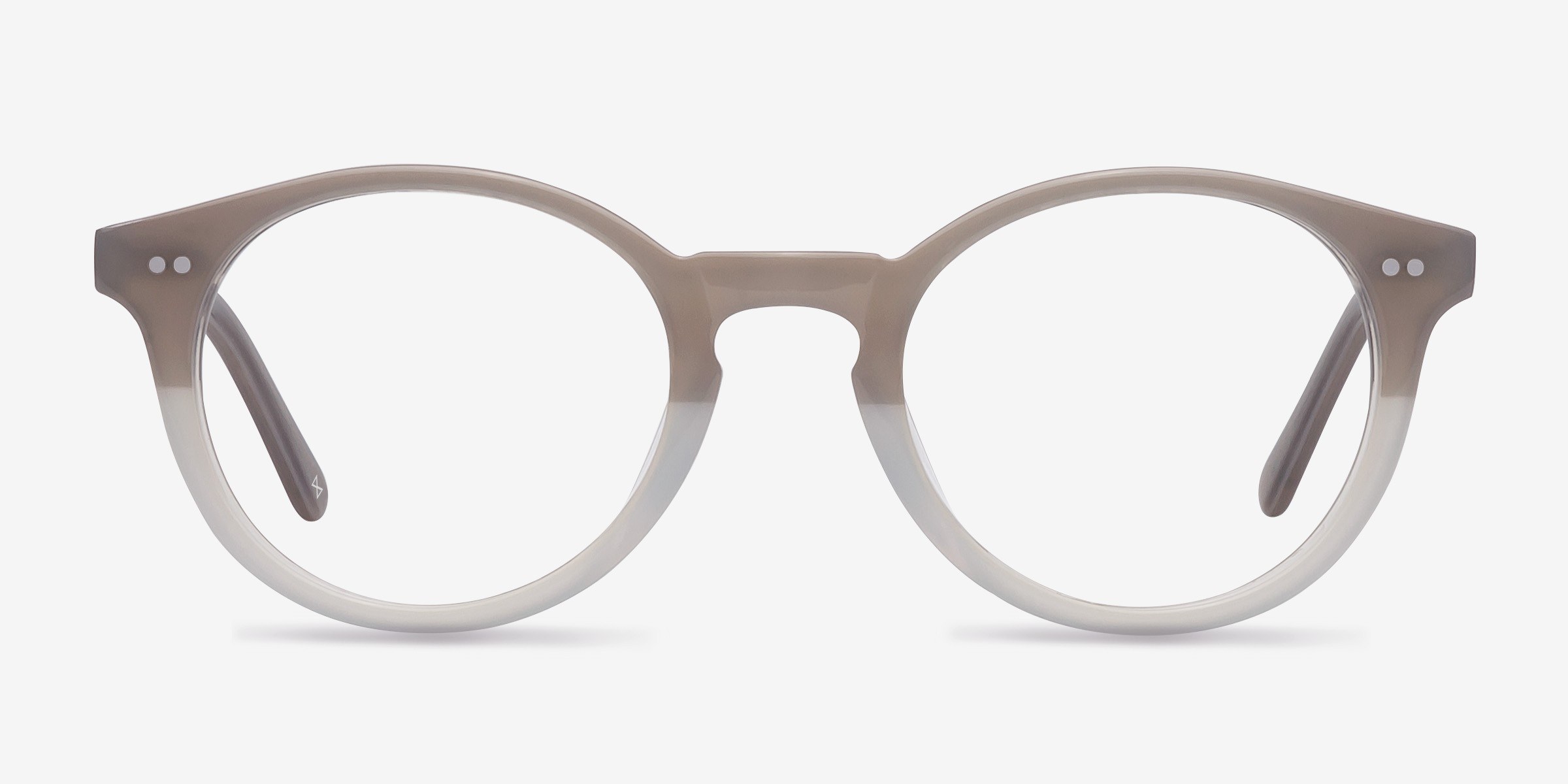 Fade Taupe & Pearl AcétateMontures de lunettes de vue d'EyeBuyDirect, Vue de Face
