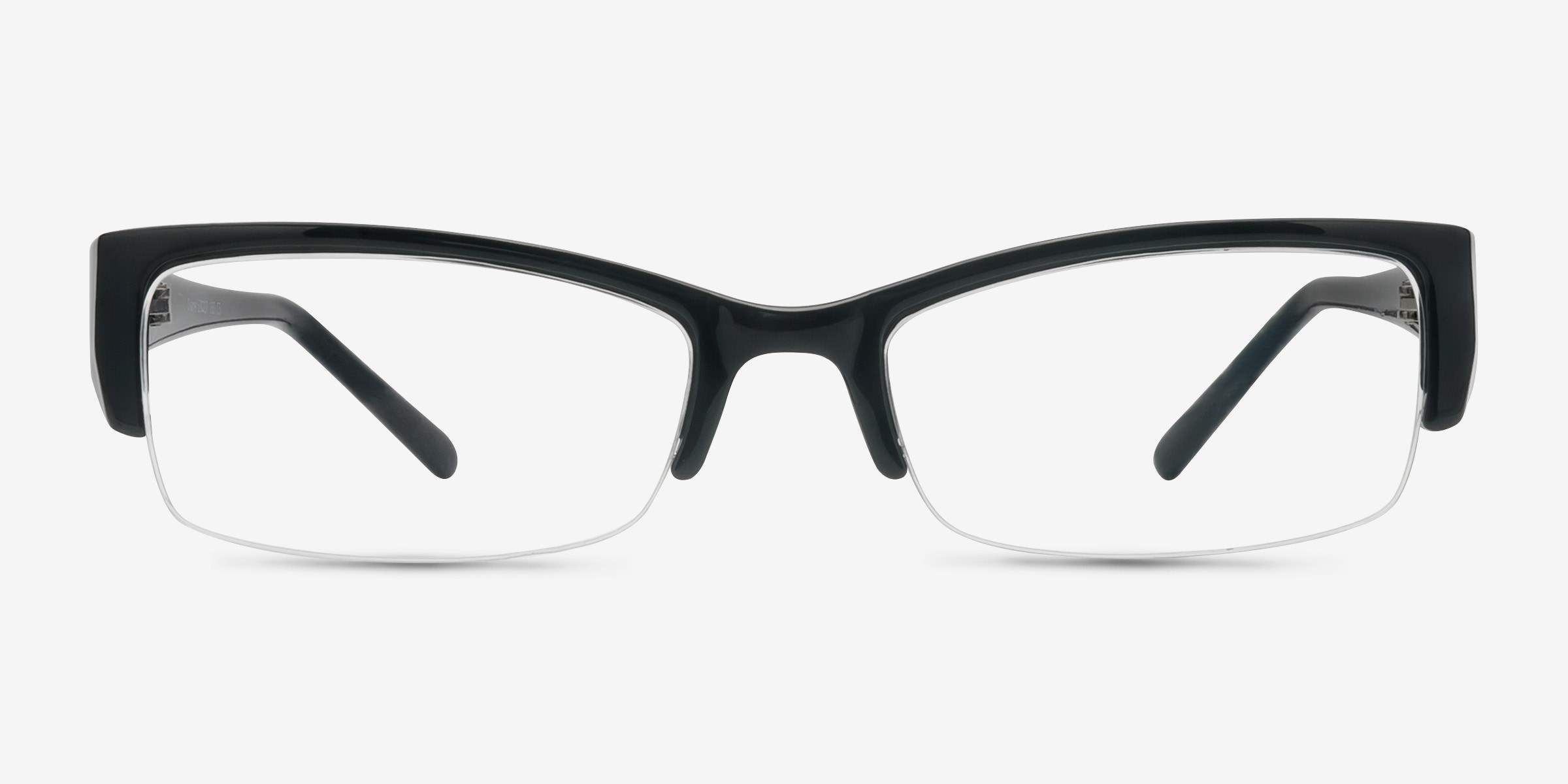 Diane Black PlastiqueMontures de lunettes de vue d'EyeBuyDirect, Vue de Face