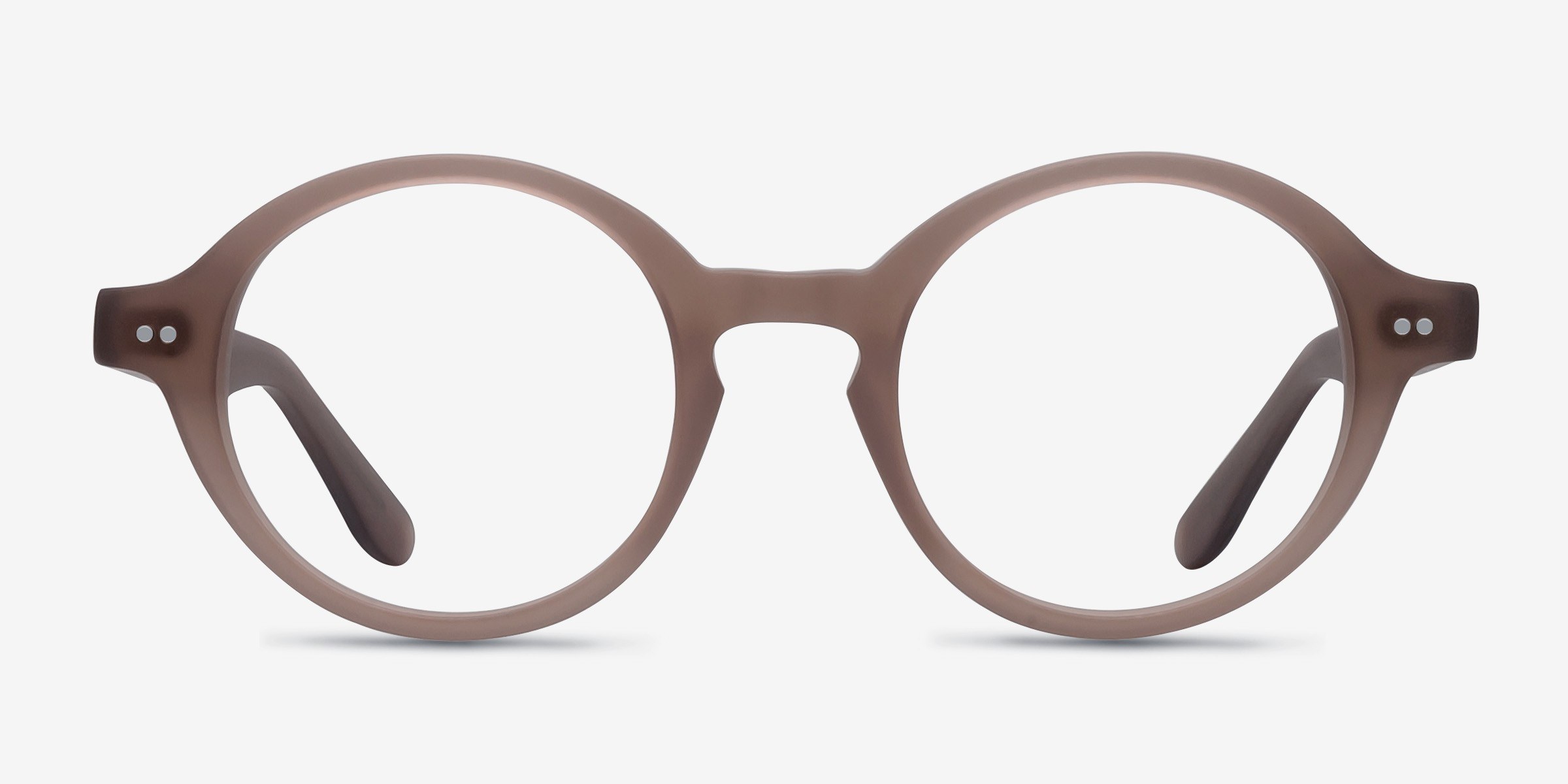 Aprem Matte Brown AcétateMontures de lunettes de vue d'EyeBuyDirect, Vue de Face