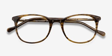 Brown Peppermint -  Acetate Eyeglasses