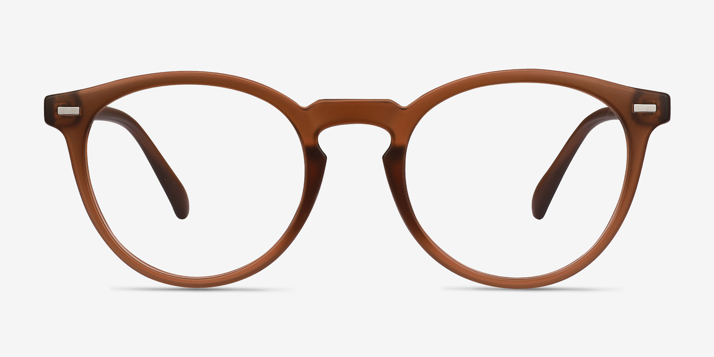 Peninsula Matte Redwood PlastiqueMontures de lunettes de vue d'EyeBuyDirect, Vue de Face