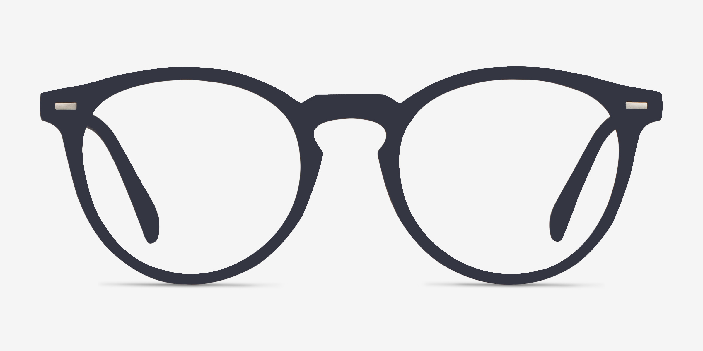 Peninsula Matte Navy PlastiqueMontures de lunettes de vue d'EyeBuyDirect, Vue de Face