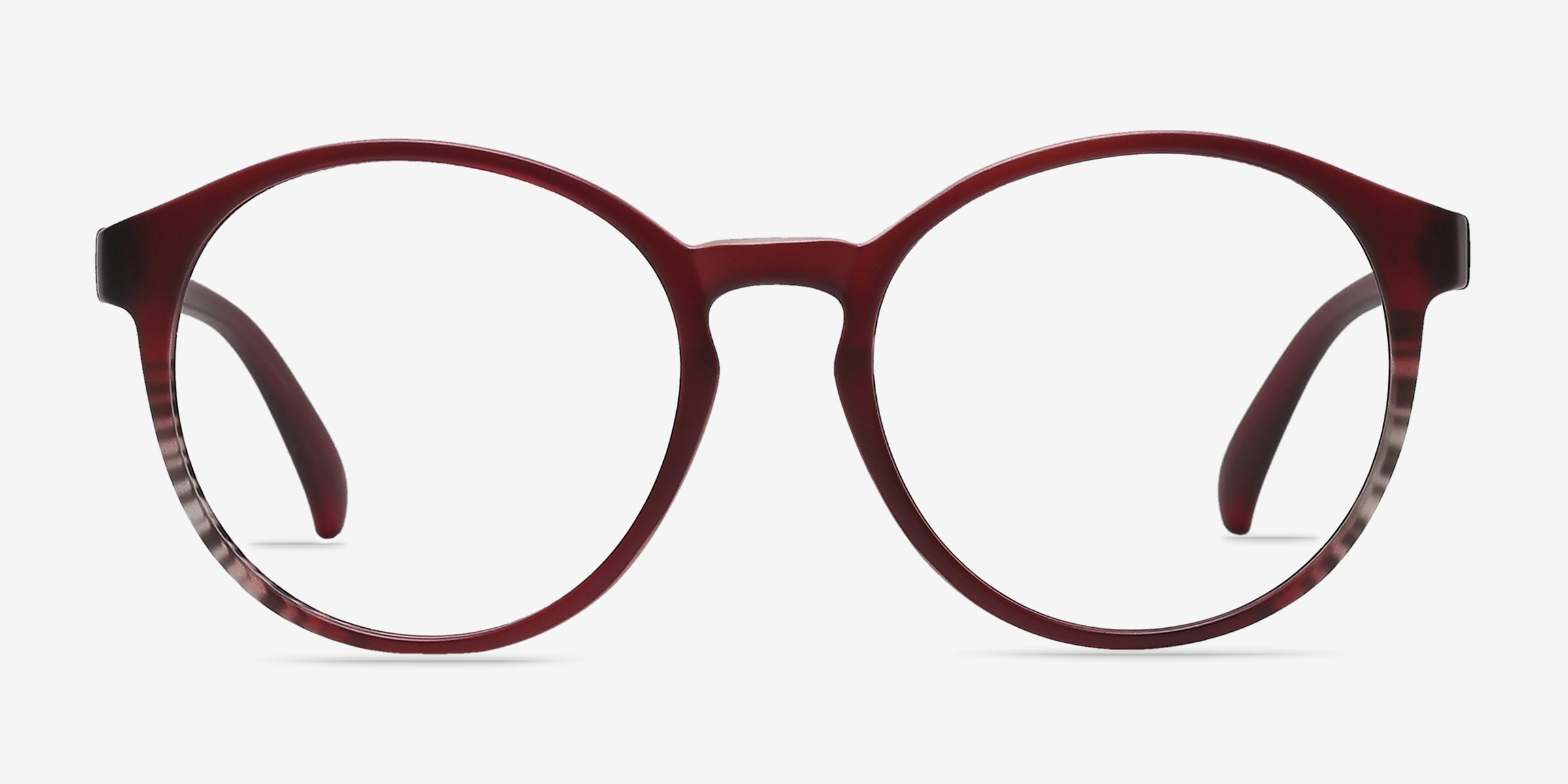 Delaware Matte Burgundy PlastiqueMontures de lunettes de vue d'EyeBuyDirect, Vue de Face