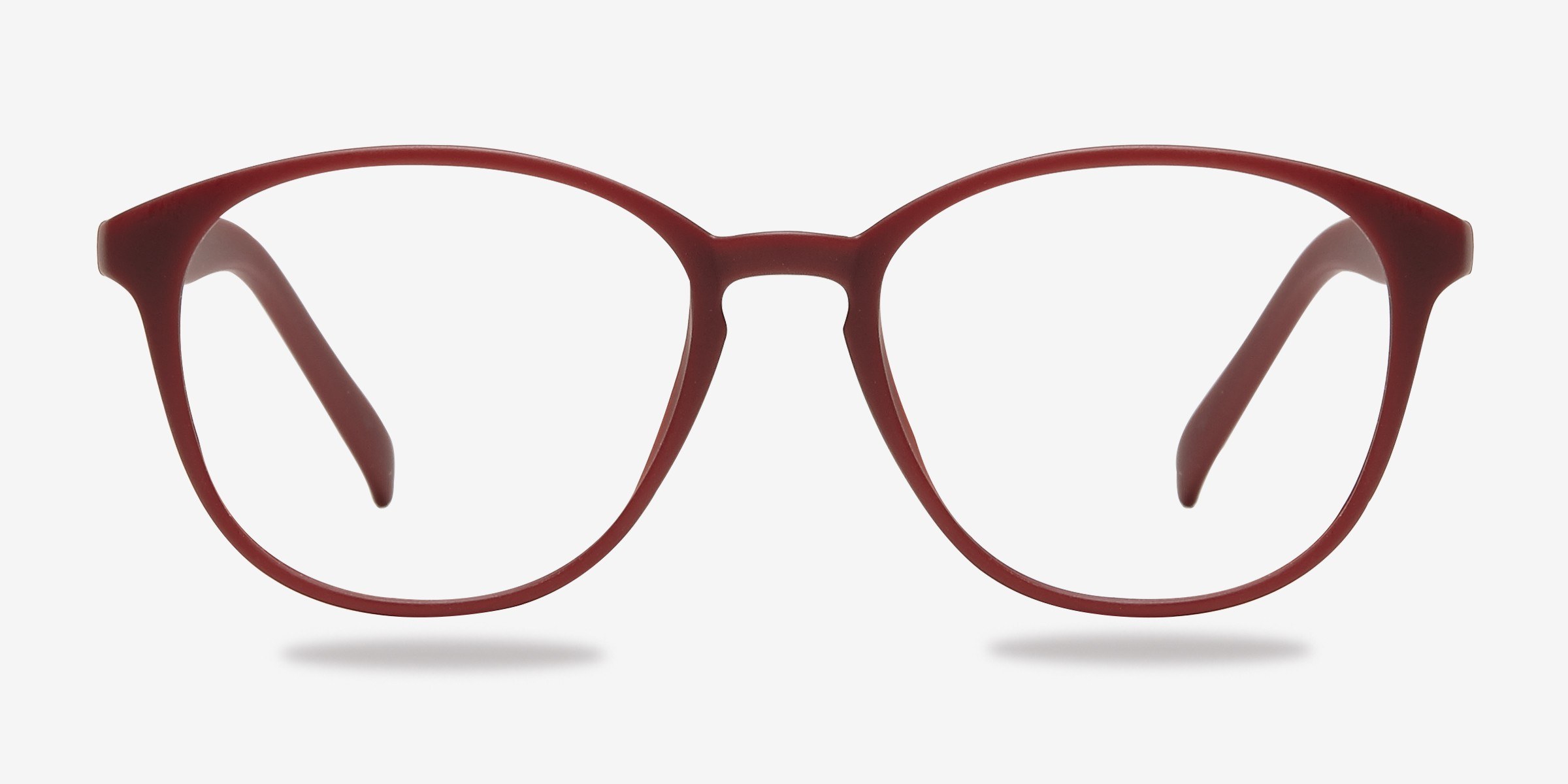 Watermelon Dark Burgundy PlastiqueMontures de lunettes de vue d'EyeBuyDirect, Vue de Face