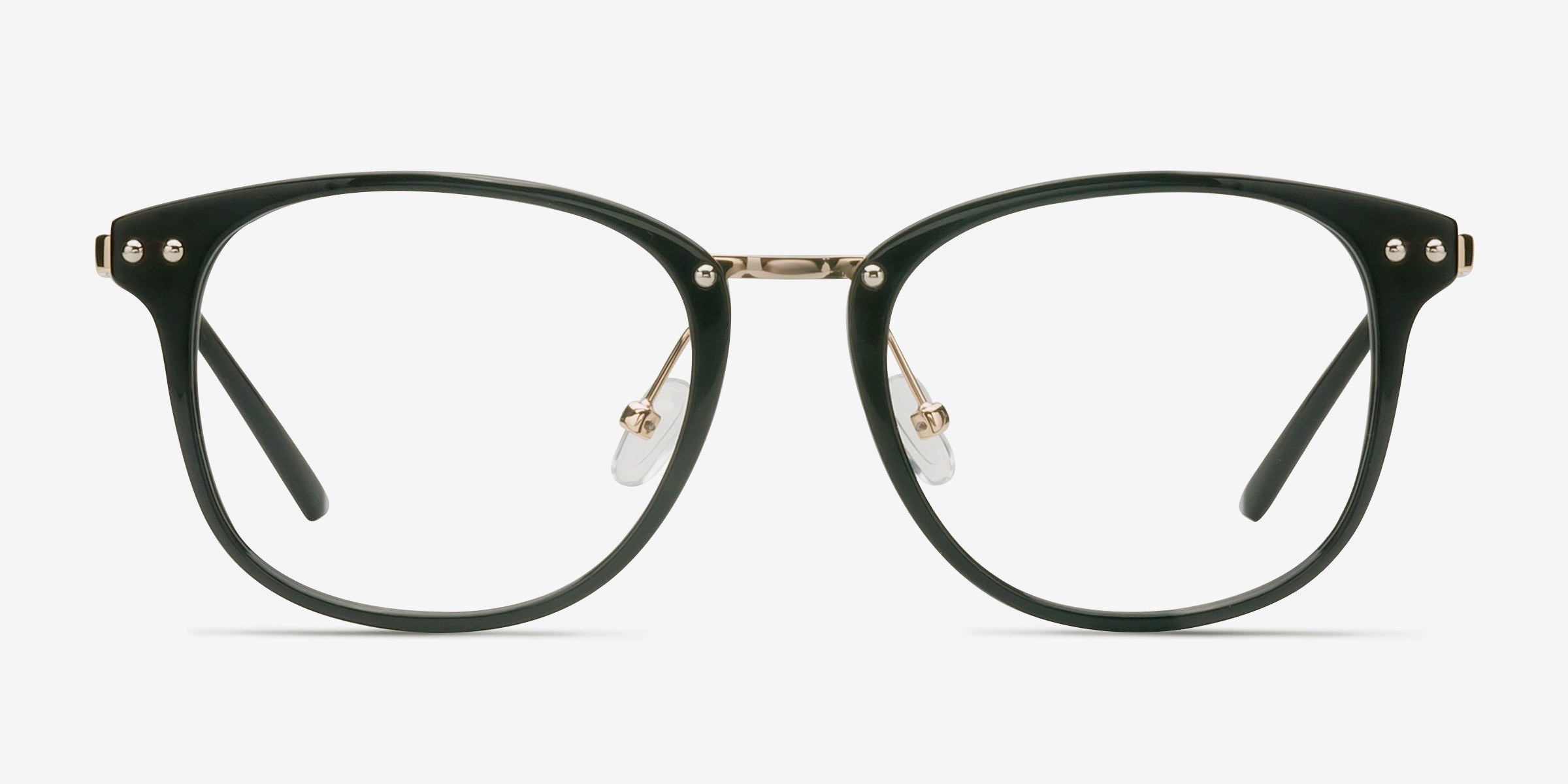 Cosmo Noir PlastiqueMontures de lunettes de vue d'EyeBuyDirect, Vue de Face