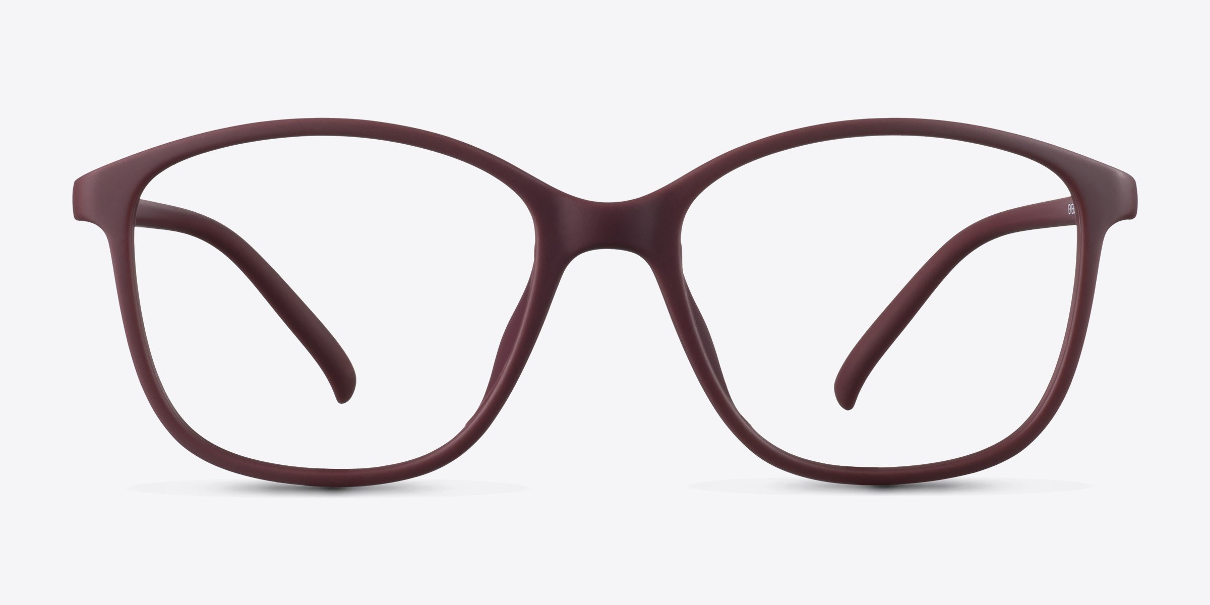 Saint Lou Burgundy PlastiqueMontures de lunettes de vue d'EyeBuyDirect, Vue de Face