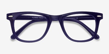 Navy Flurries -  Vintage Plastic Eyeglasses