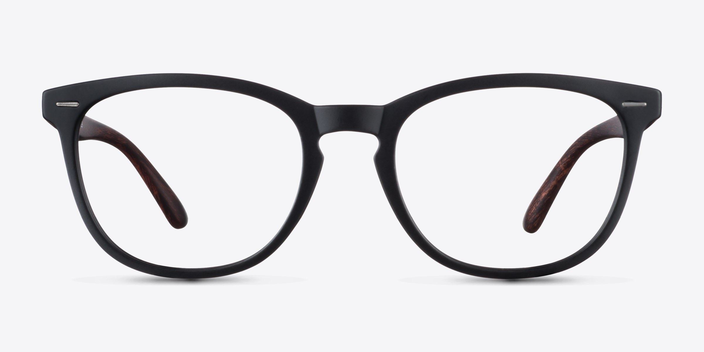 Little Yolo Black Brown PlastiqueMontures de lunettes de vue d'EyeBuyDirect, Vue de Face