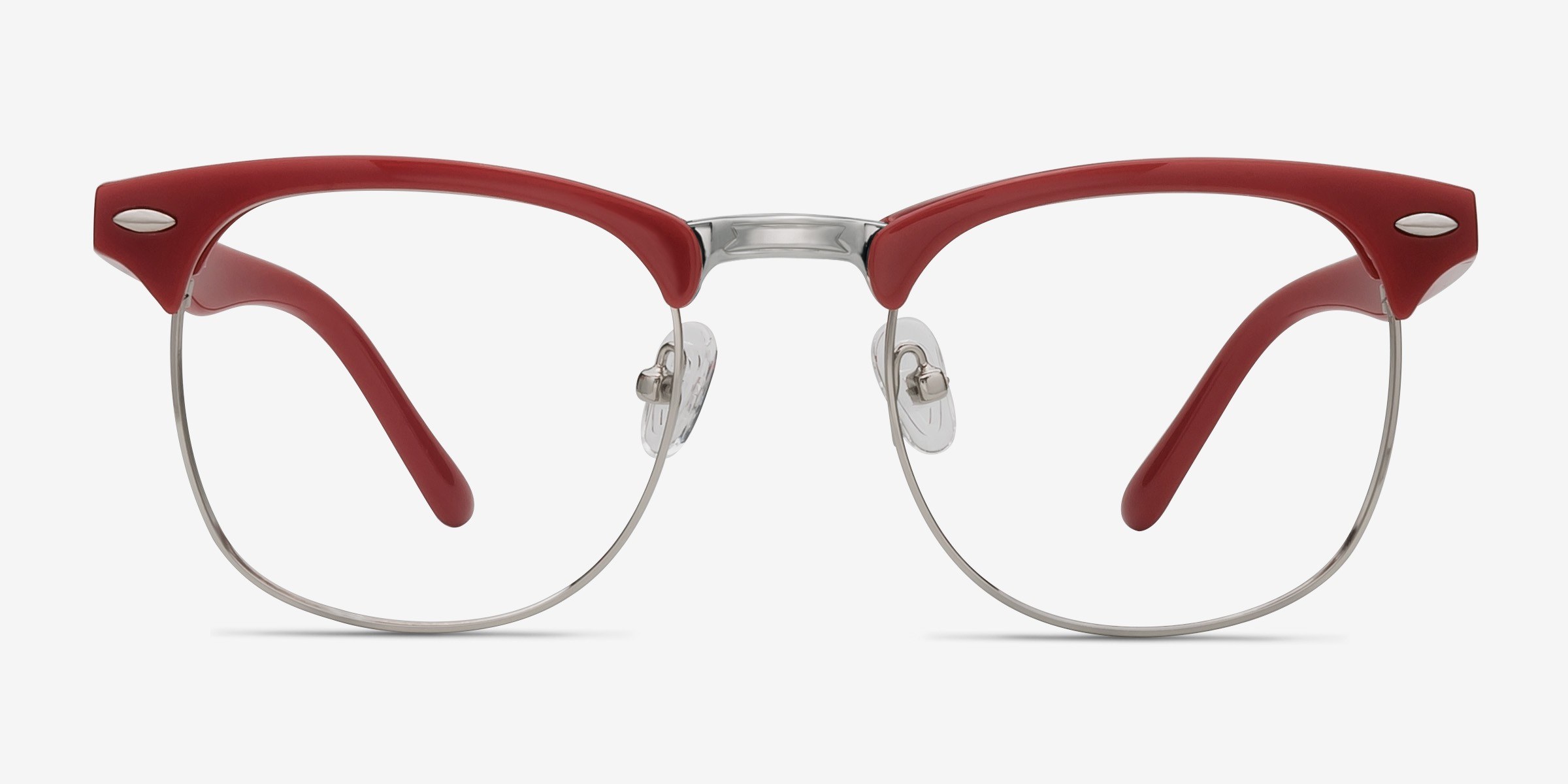 Little Coexist Rouge PlastiqueMontures de lunettes de vue d'EyeBuyDirect, Vue de Face