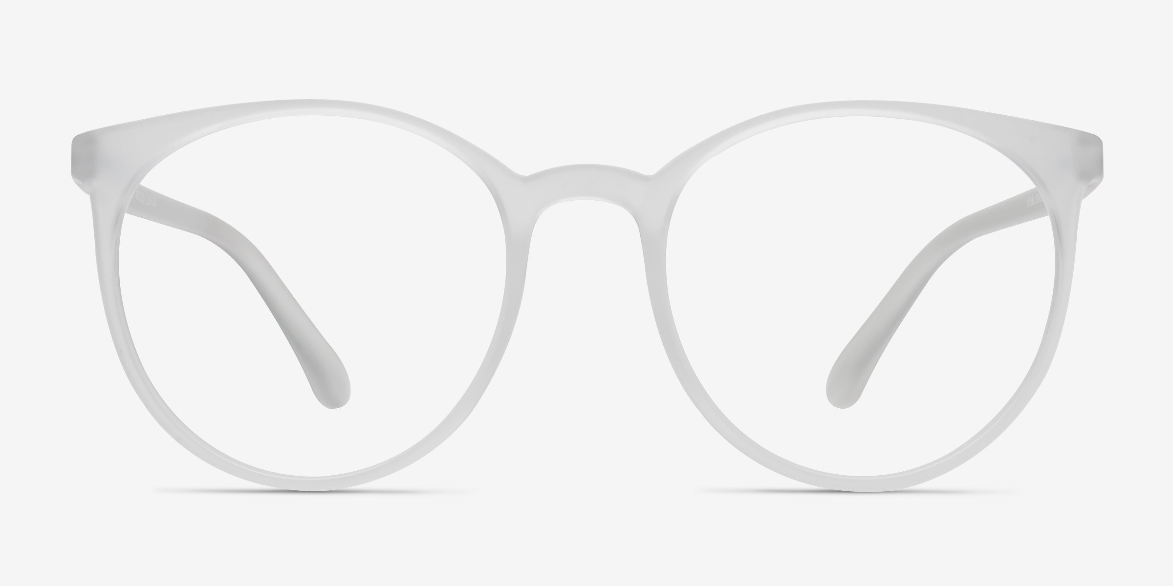 Portrait Matte Clear PlastiqueMontures de lunettes de vue d'EyeBuyDirect, Vue de Face