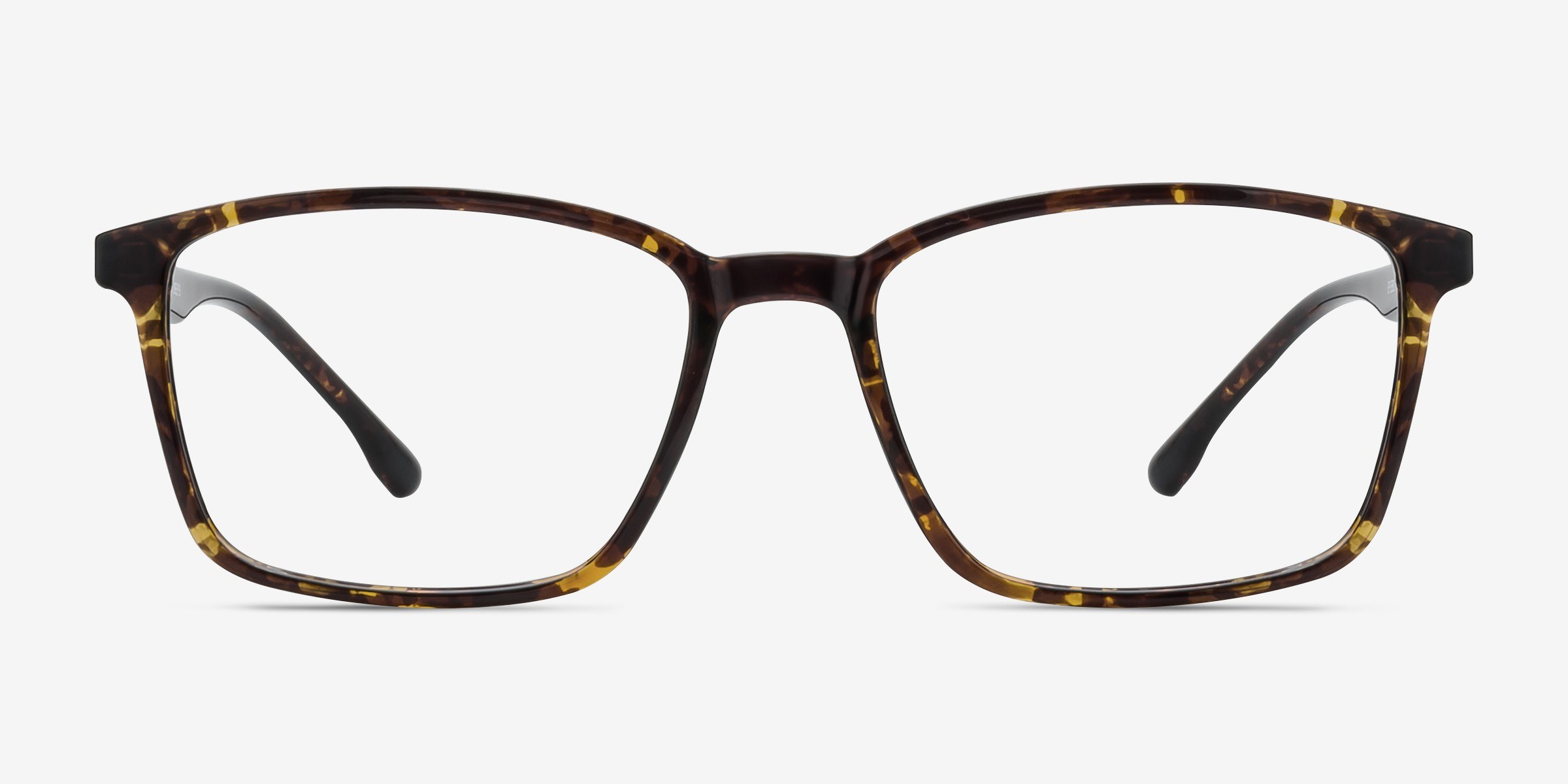 Northern Golden Tortoise PlastiqueMontures de lunettes de vue d'EyeBuyDirect, Vue de Face