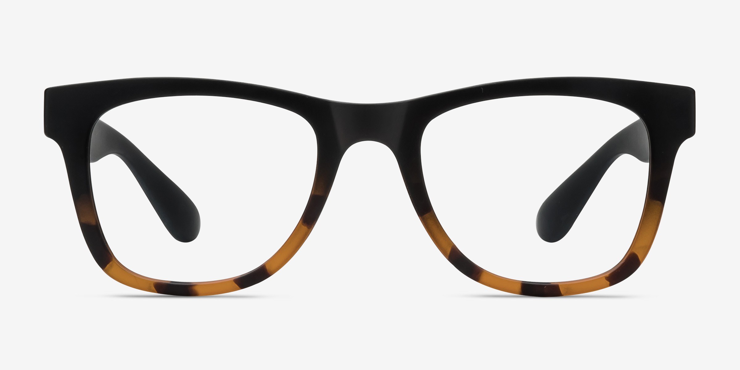 Project Black Tortoise PlastiqueMontures de lunettes de vue d'EyeBuyDirect, Vue de Face