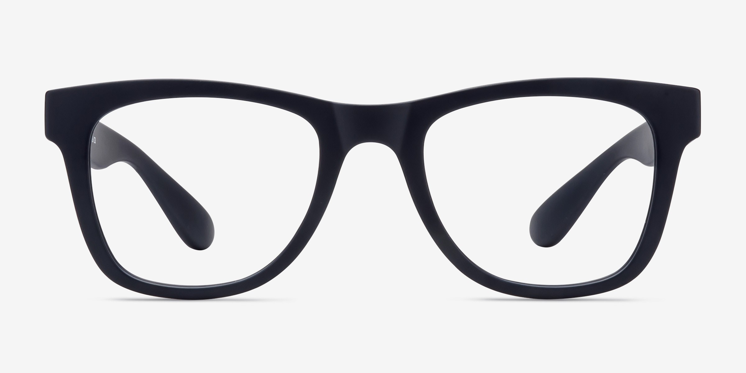 Project Matte Navy PlastiqueMontures de lunettes de vue d'EyeBuyDirect, Vue de Face
