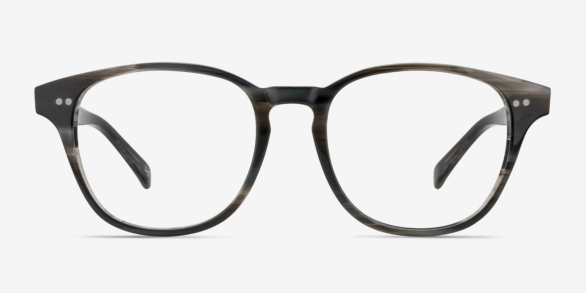 Lucid London Fog AcétateMontures de lunettes de vue d'EyeBuyDirect, Vue de Face