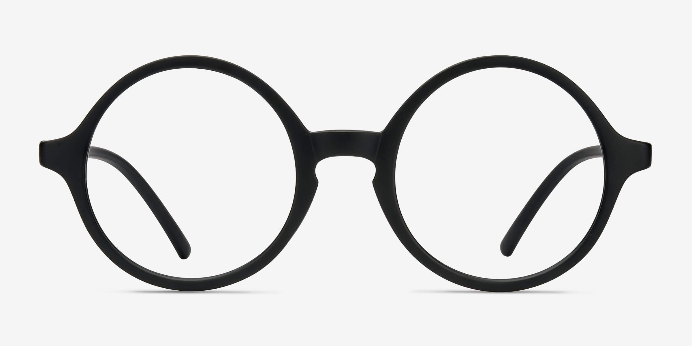 Years Noir PlastiqueMontures de lunettes de vue d'EyeBuyDirect, Vue de Face