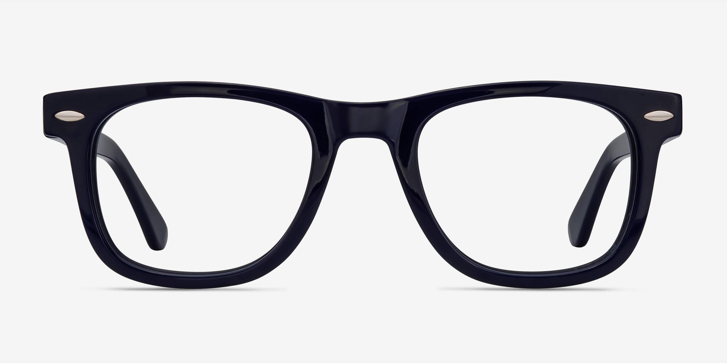 Blizzard Bleu marine AcétateMontures de lunettes de vue d'EyeBuyDirect, Vue de Face