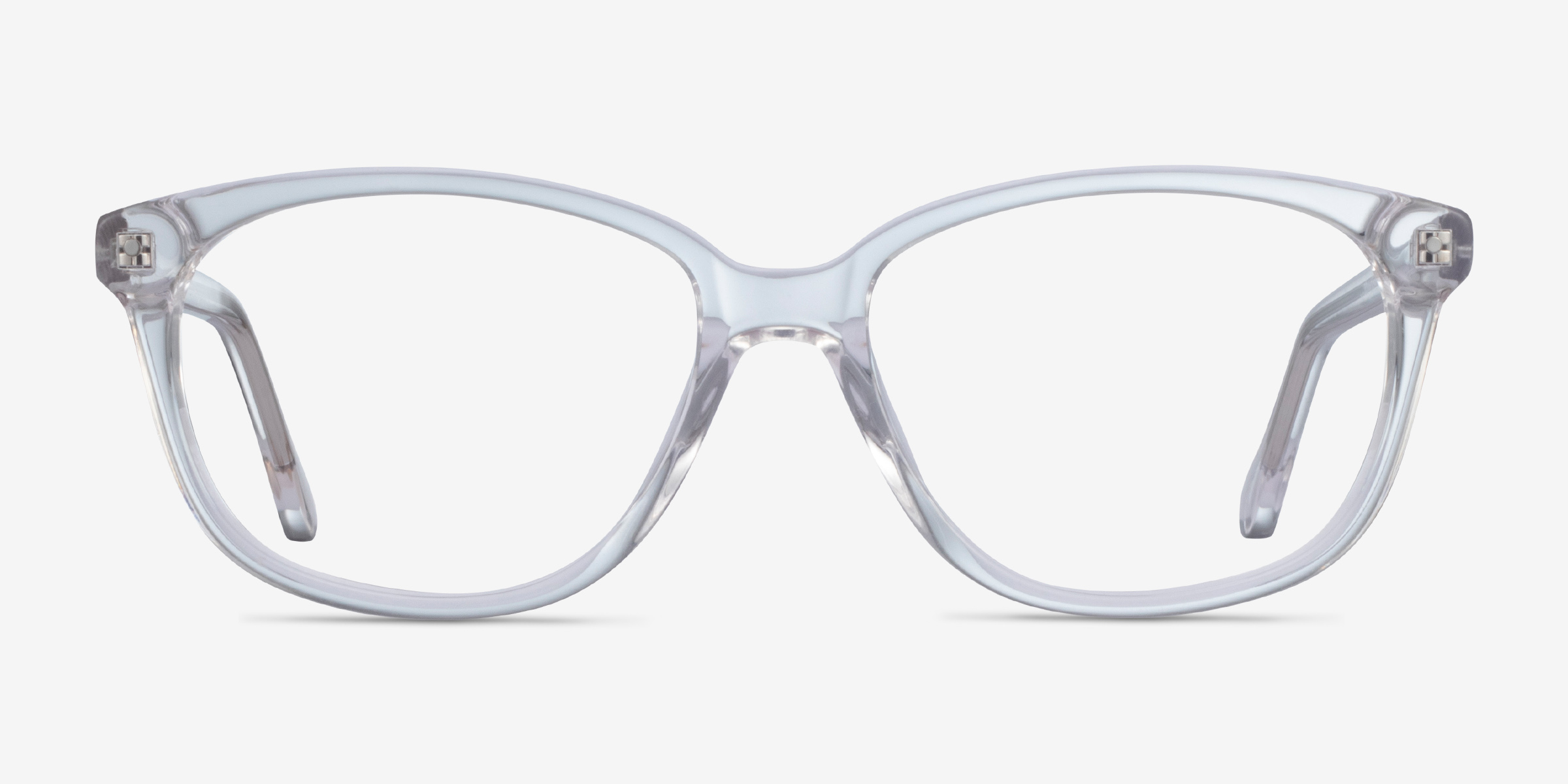 Escape Transparent AcétateMontures de lunettes de vue d'EyeBuyDirect, Vue de Face