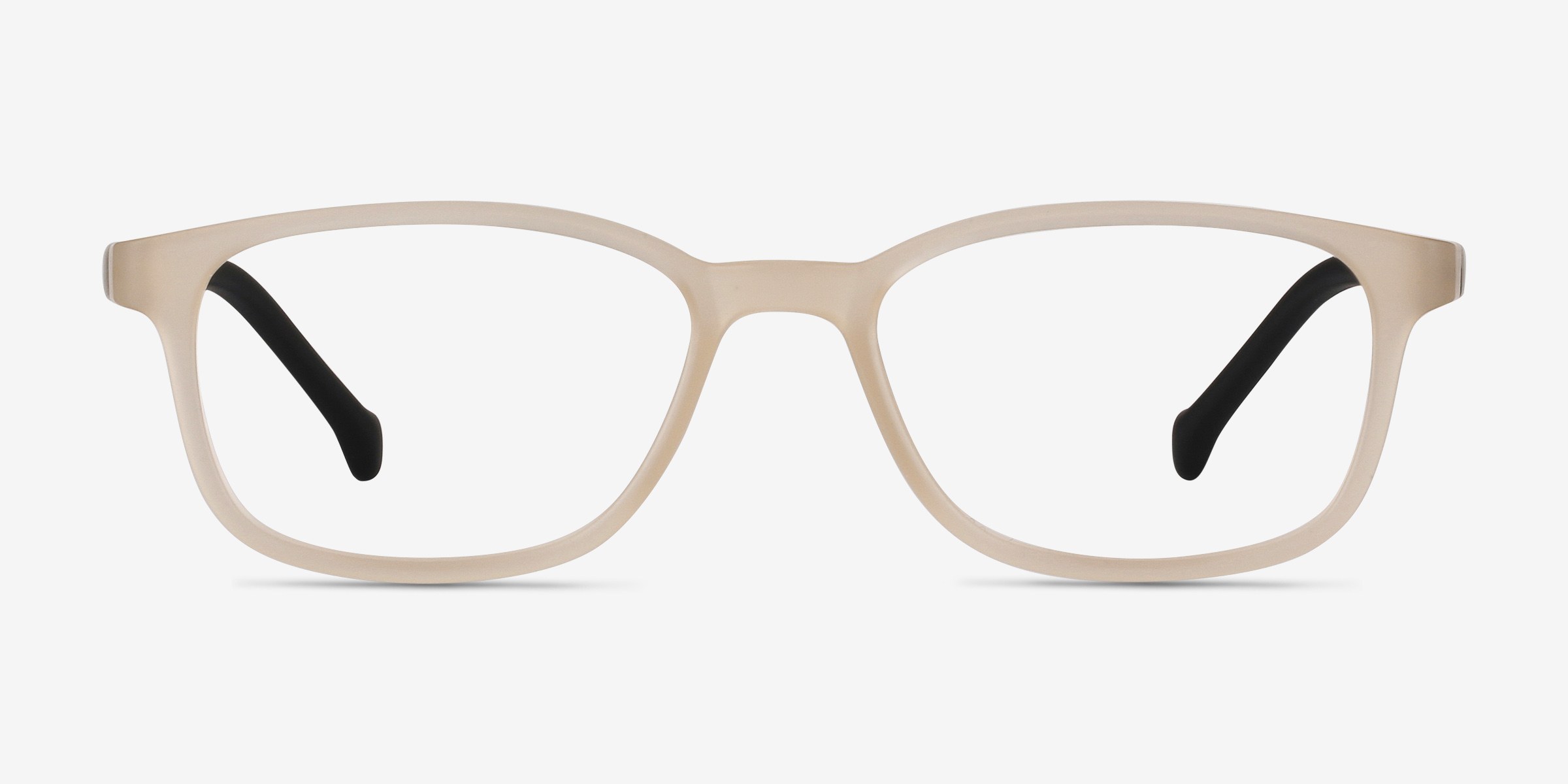 Posie Matte Clear PlastiqueMontures de lunettes de vue d'EyeBuyDirect, Vue de Face