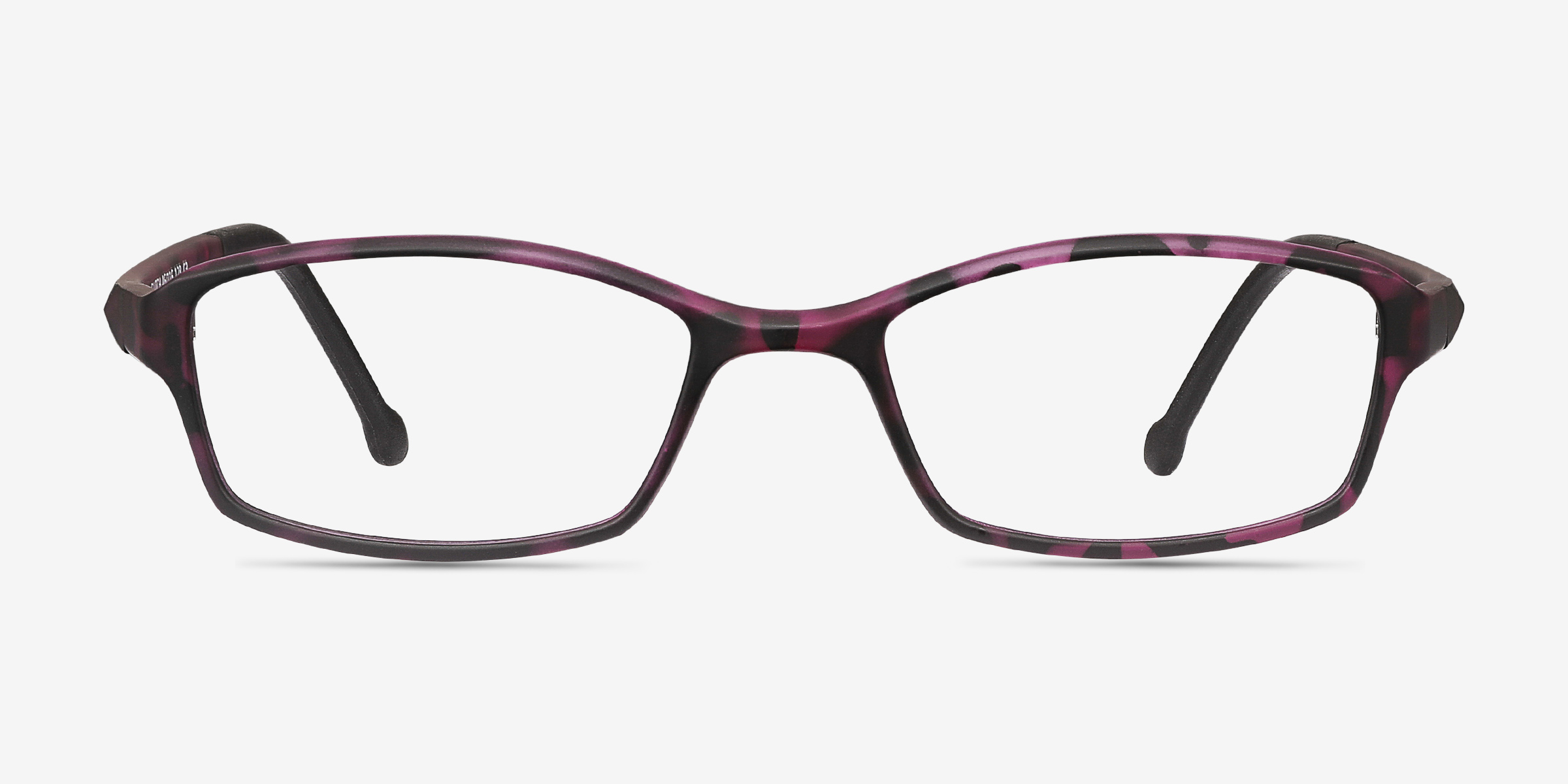 Glitch Tortoise Purple PlastiqueMontures de lunettes de vue d'EyeBuyDirect, Vue de Face