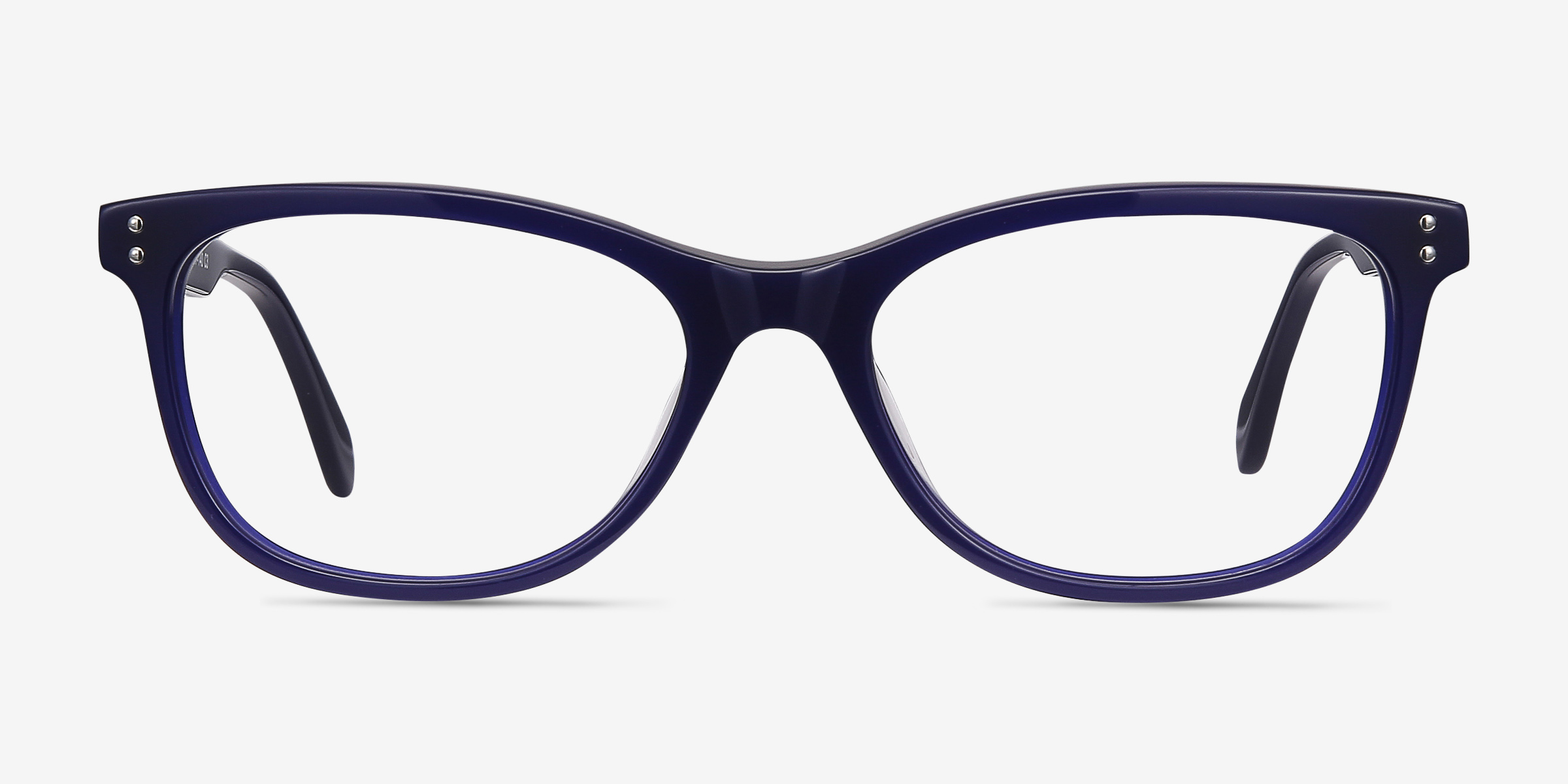 Prodigy Bleu AcétateMontures de lunettes de vue d'EyeBuyDirect, Vue de Face