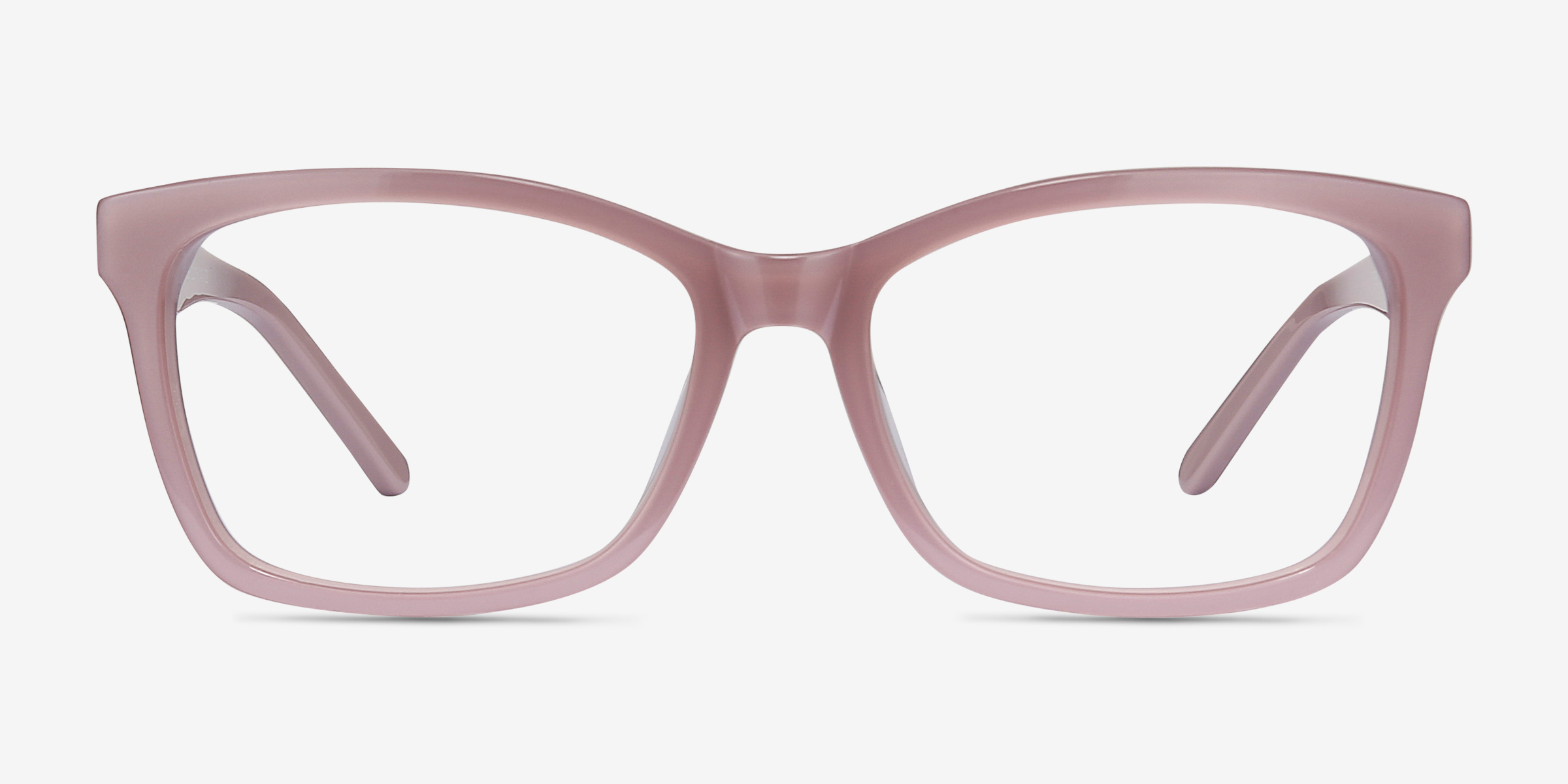 Mode Matte Pink AcétateMontures de lunettes de vue d'EyeBuyDirect, Vue de Face