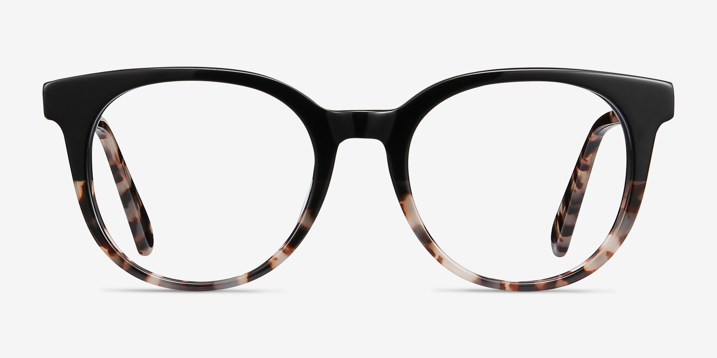 Rialto Black Tortoise AcétateMontures de lunettes de vue d'EyeBuyDirect, Vue de Face