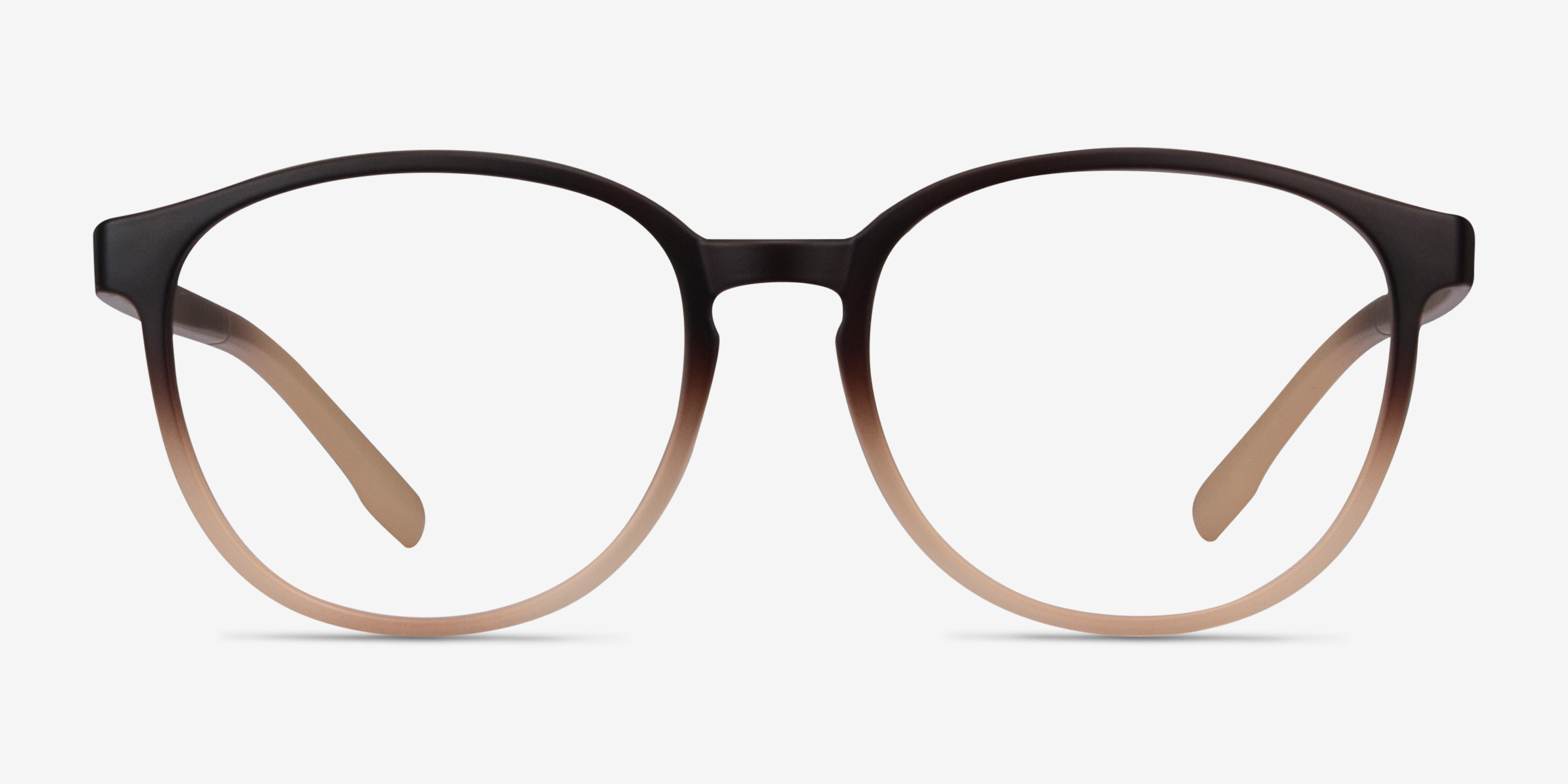 Shifter Brun PlastiqueMontures de lunettes de vue d'EyeBuyDirect, Vue de Face