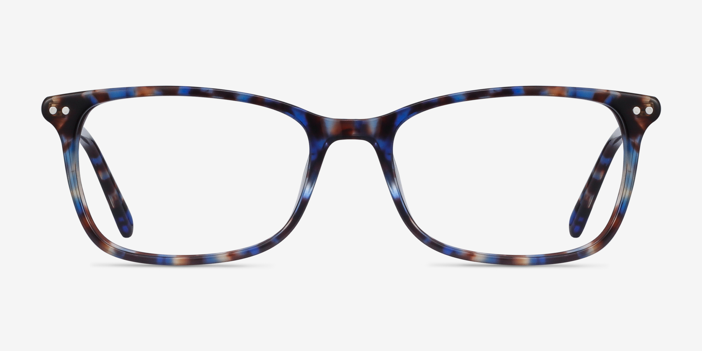 Alette Blue Floral AcétateMontures de lunettes de vue d'EyeBuyDirect, Vue de Face