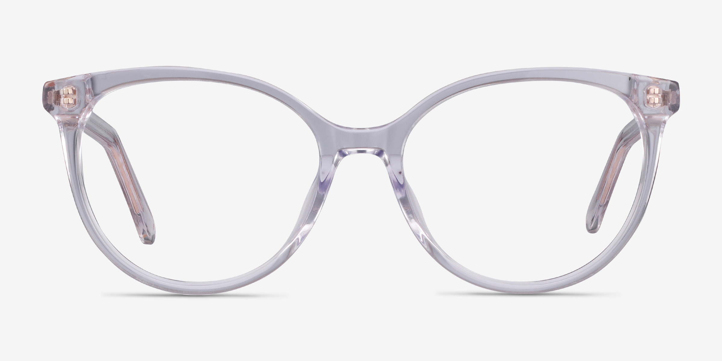Nala Transparent AcétateMontures de lunettes de vue d'EyeBuyDirect, Vue de Face