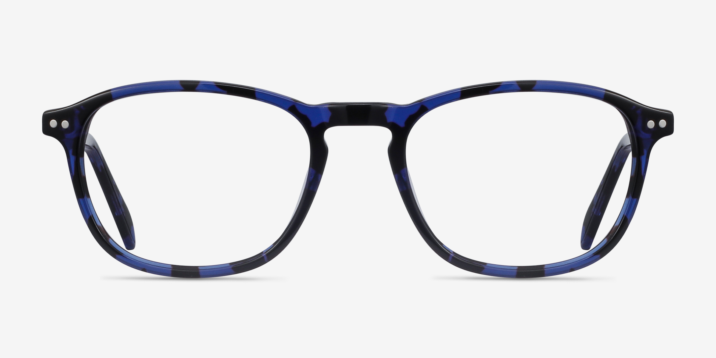 Socorro Blue Tortoise AcétateMontures de lunettes de vue d'EyeBuyDirect, Vue de Face
