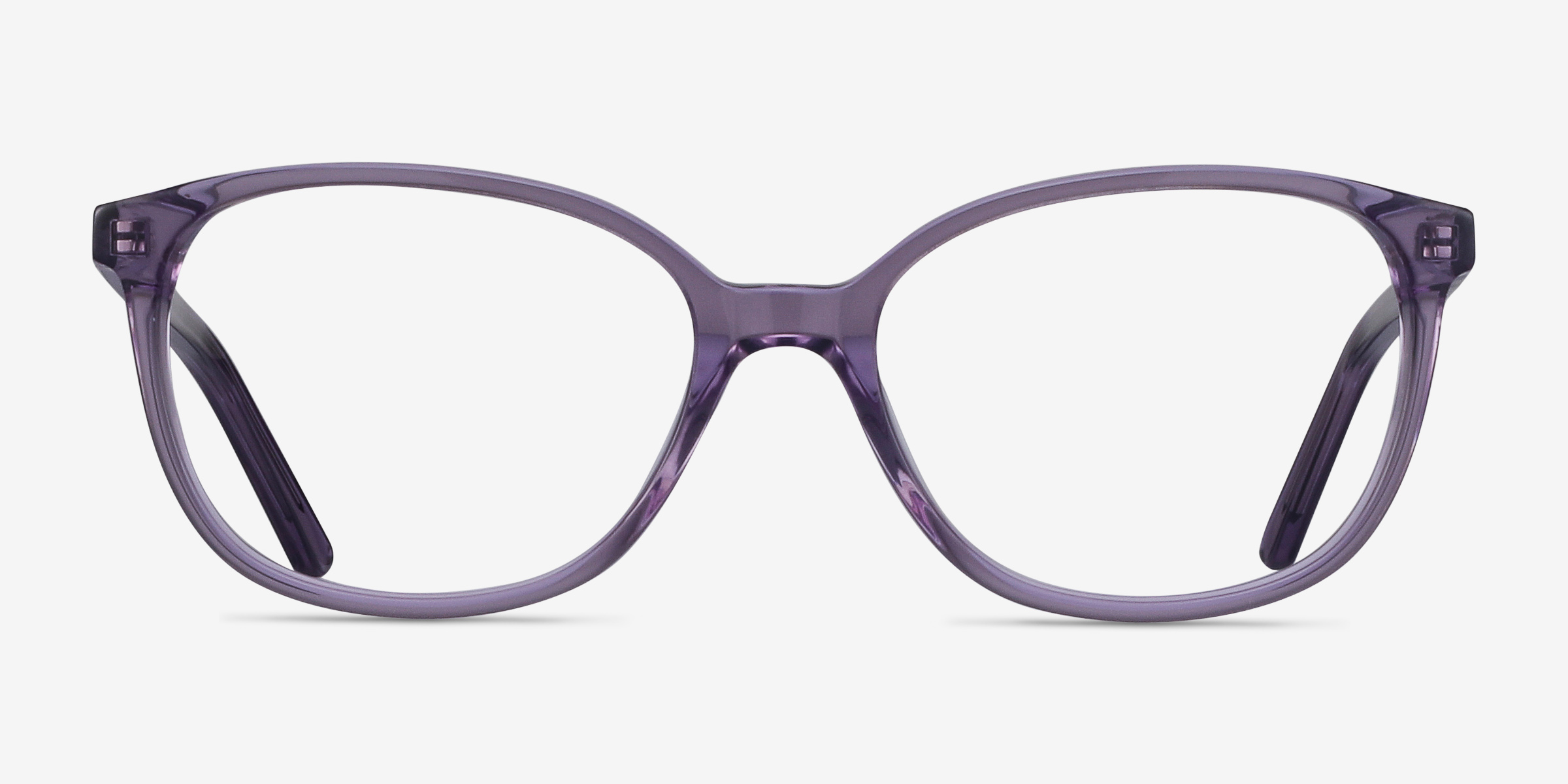Thelma Violet AcétateMontures de lunettes de vue d'EyeBuyDirect, Vue de Face