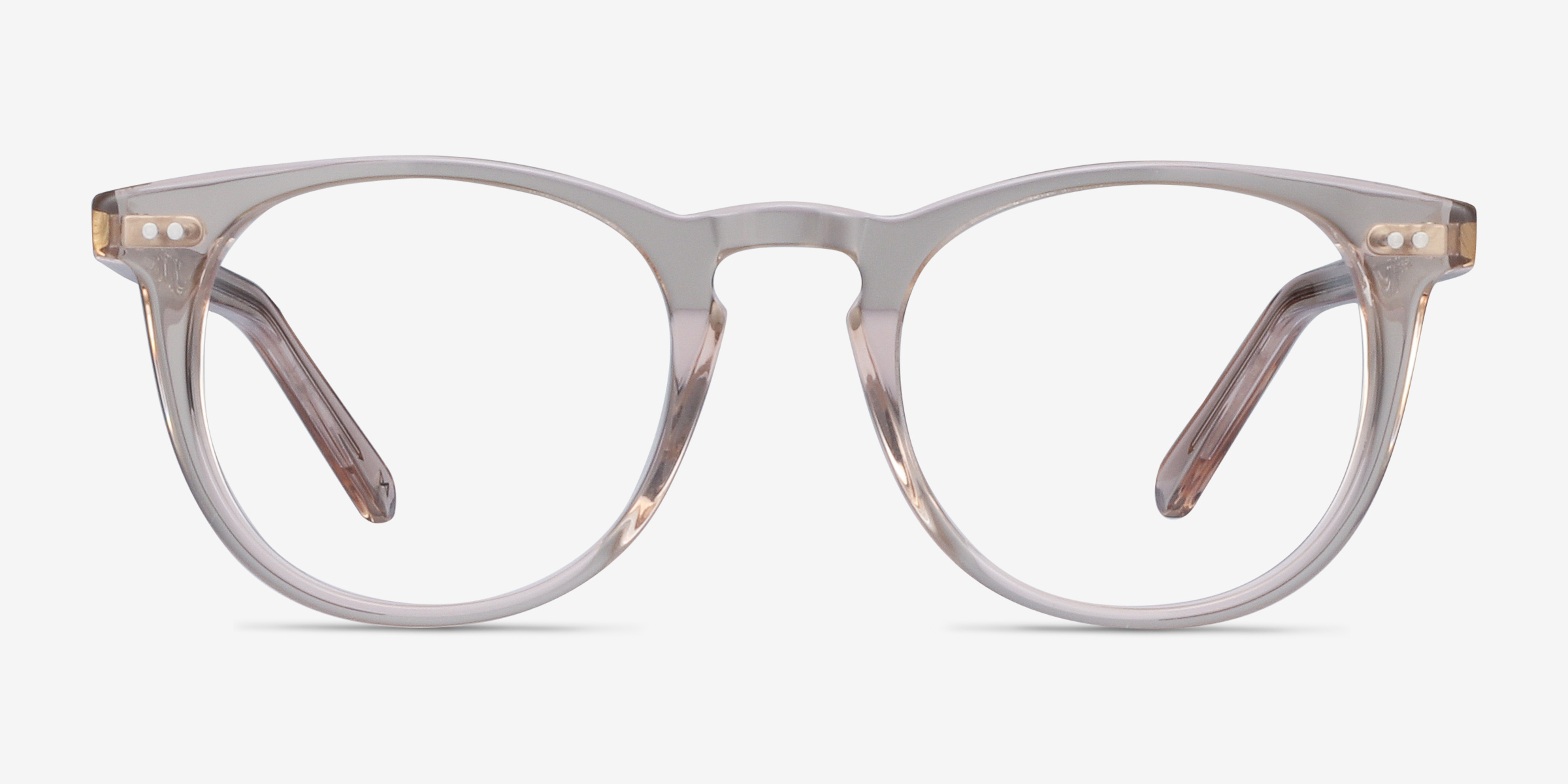 Ona Champagne AcétateMontures de lunettes de vue d'EyeBuyDirect, Vue de Face