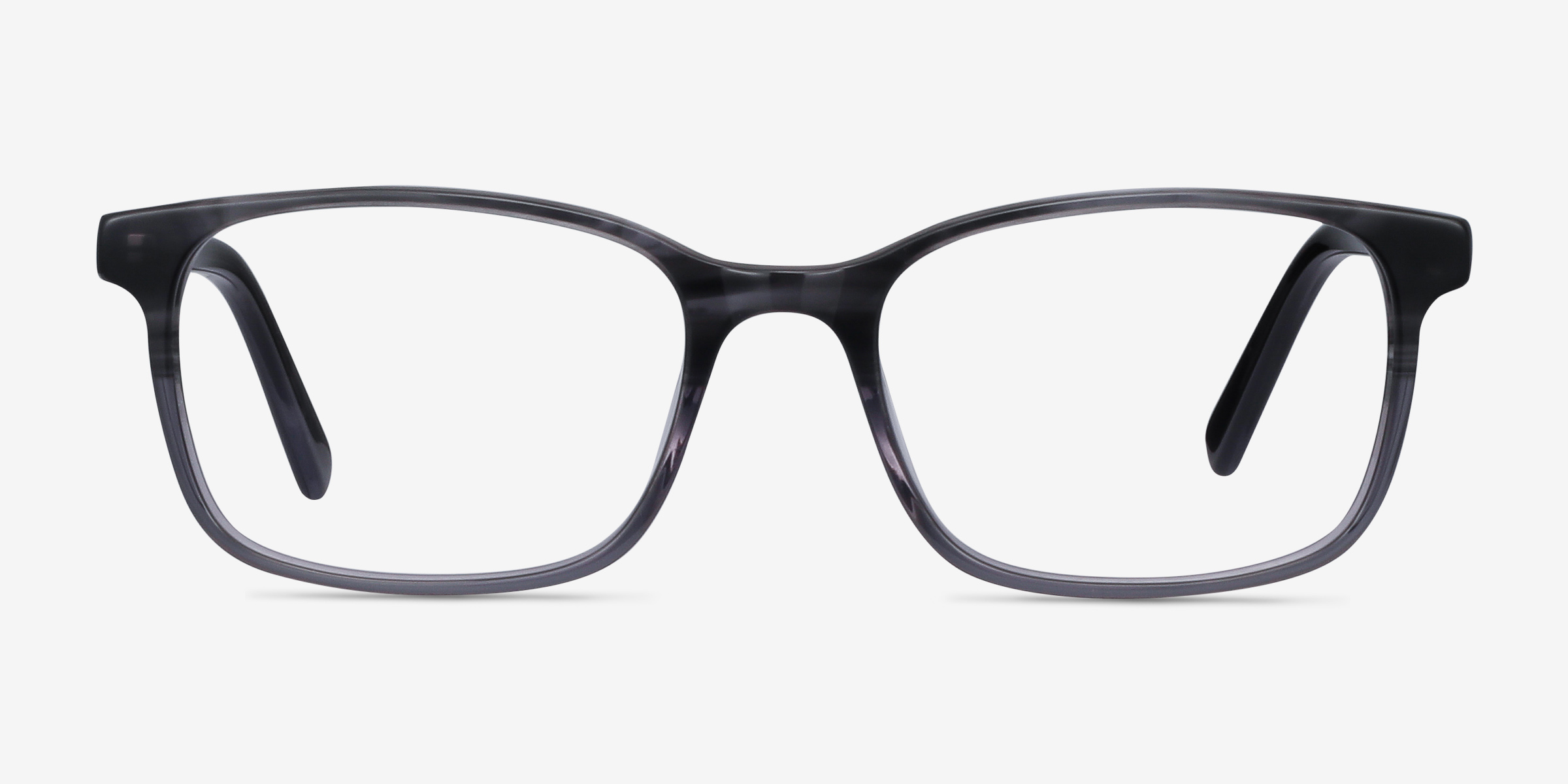 Collective Gris AcétateMontures de lunettes de vue d'EyeBuyDirect, Vue de Face