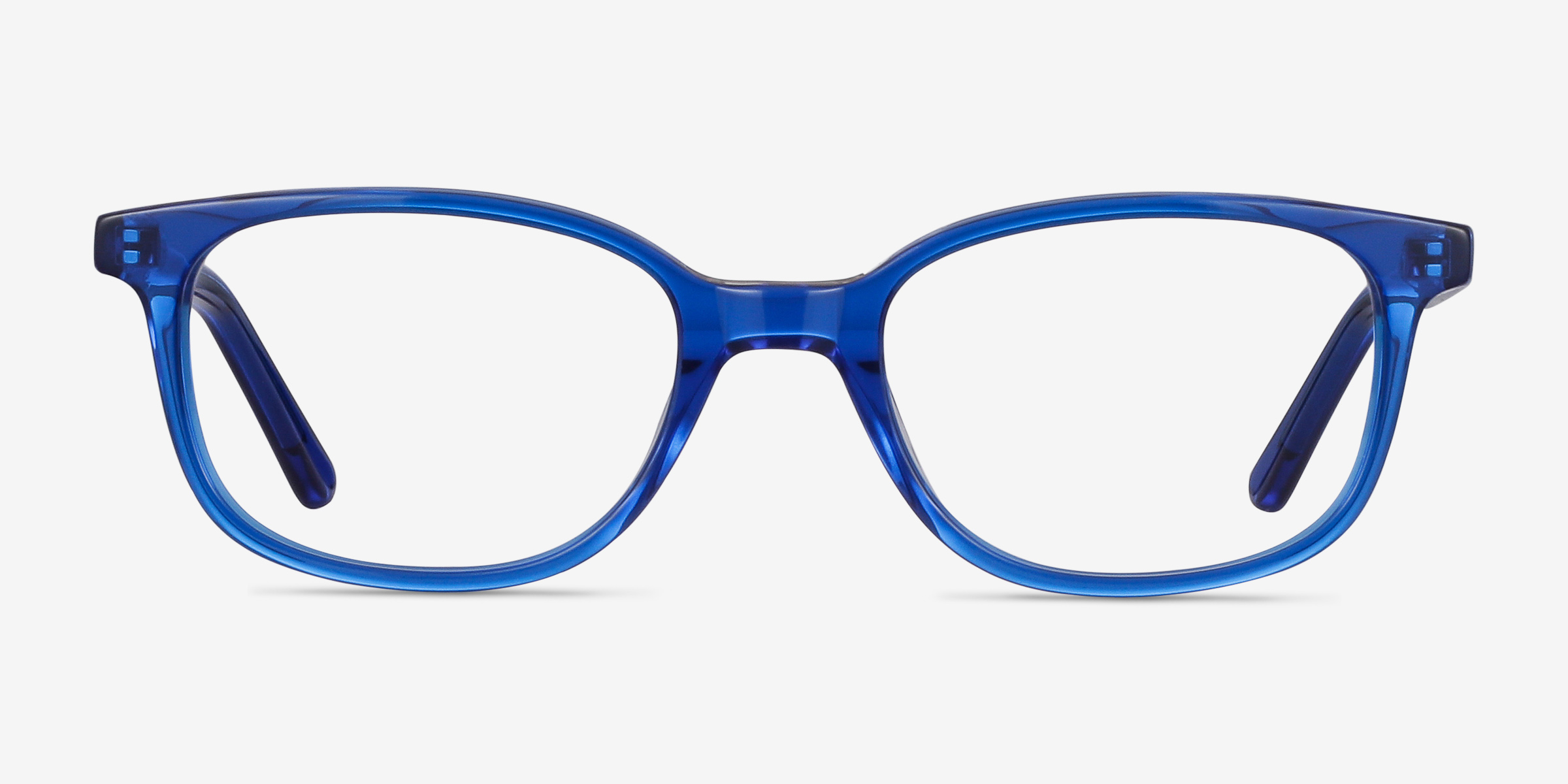 Leap Bleu AcétateMontures de lunettes de vue d'EyeBuyDirect, Vue de Face