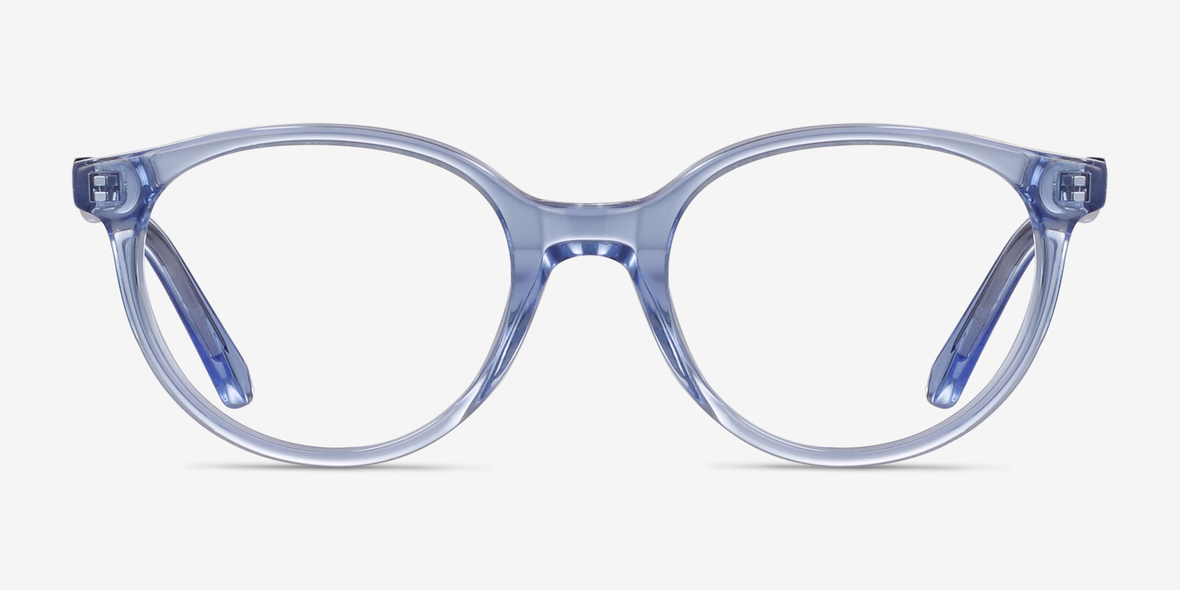 Trust Clear Blue AcétateMontures de lunettes de vue d'EyeBuyDirect, Vue de Face