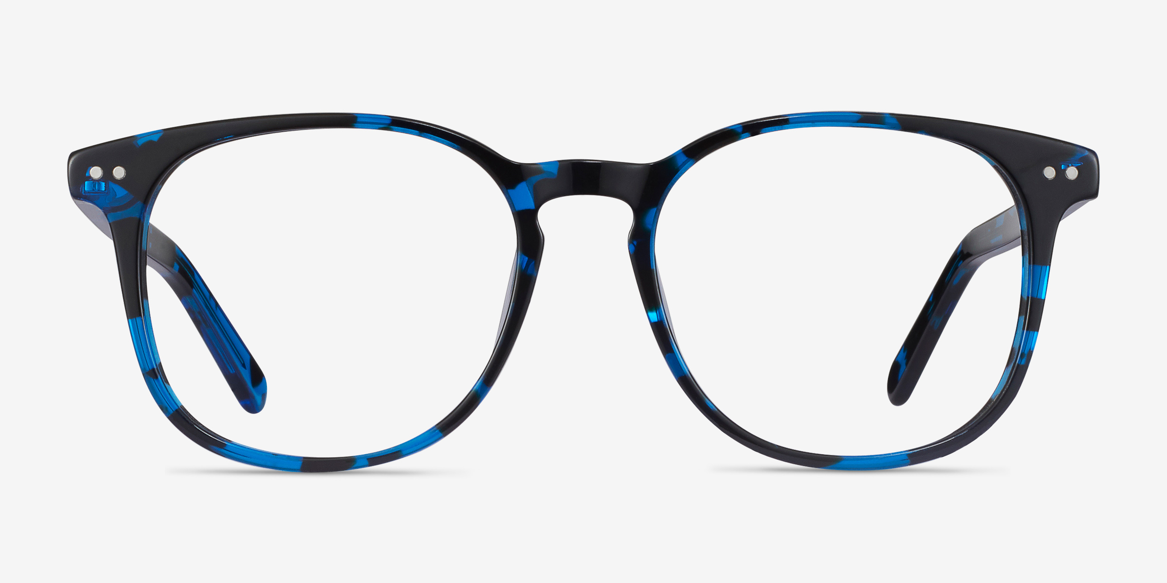 Ander Blue Tortoise AcétateMontures de lunettes de vue d'EyeBuyDirect, Vue de Face
