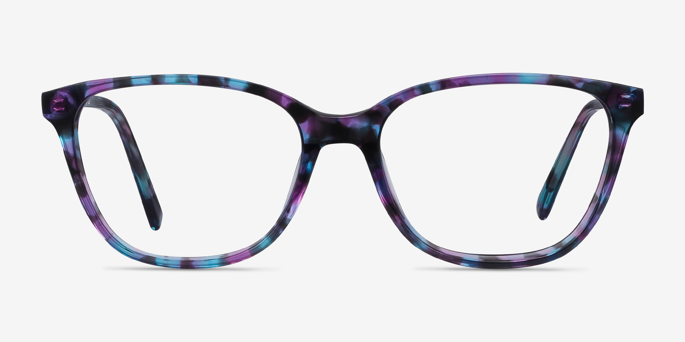 Arte Purple Tortoise AcétateMontures de lunettes de vue d'EyeBuyDirect, Vue de Face