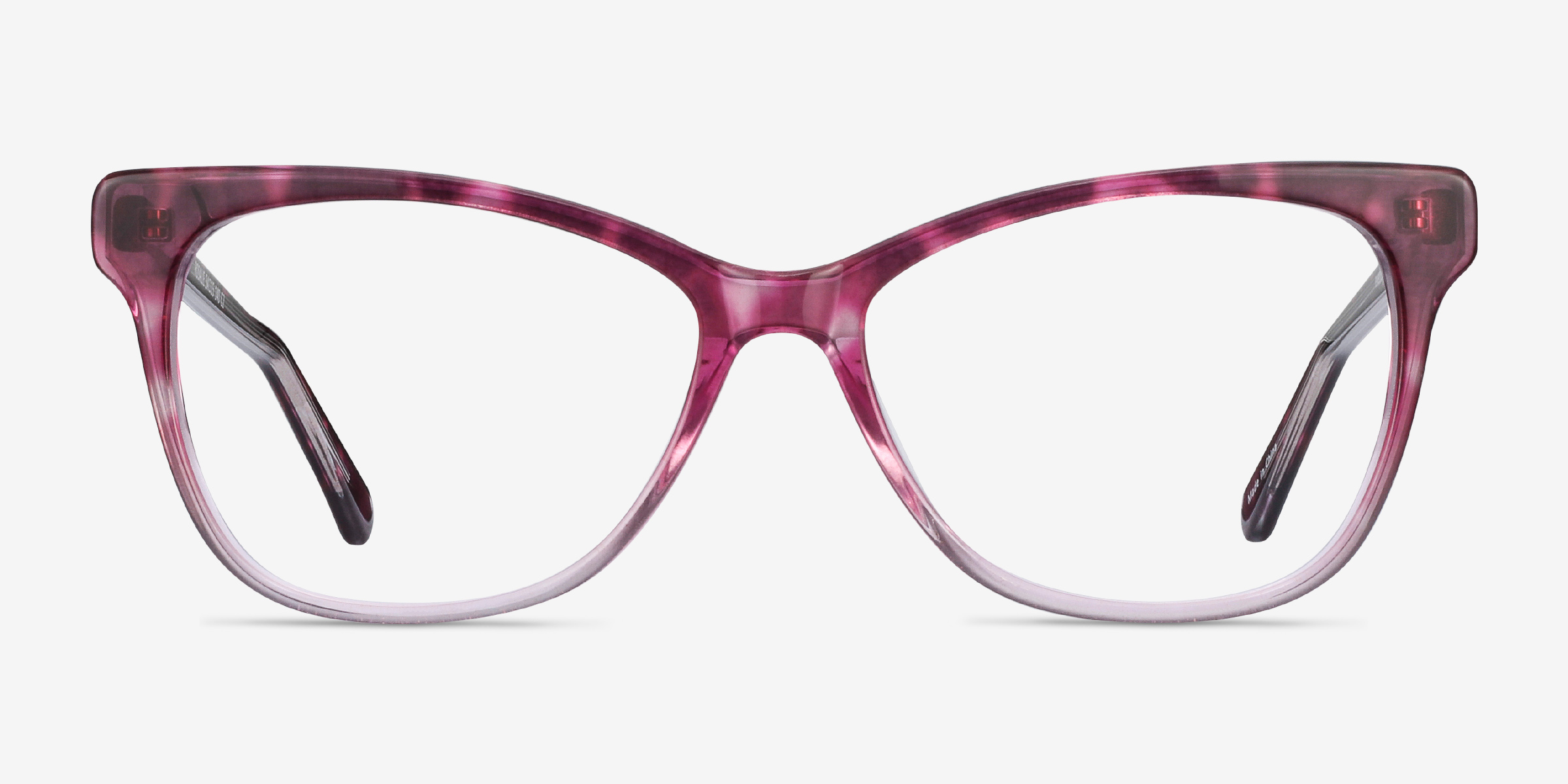 Rosalie Rose AcétateMontures de lunettes de vue d'EyeBuyDirect, Vue de Face