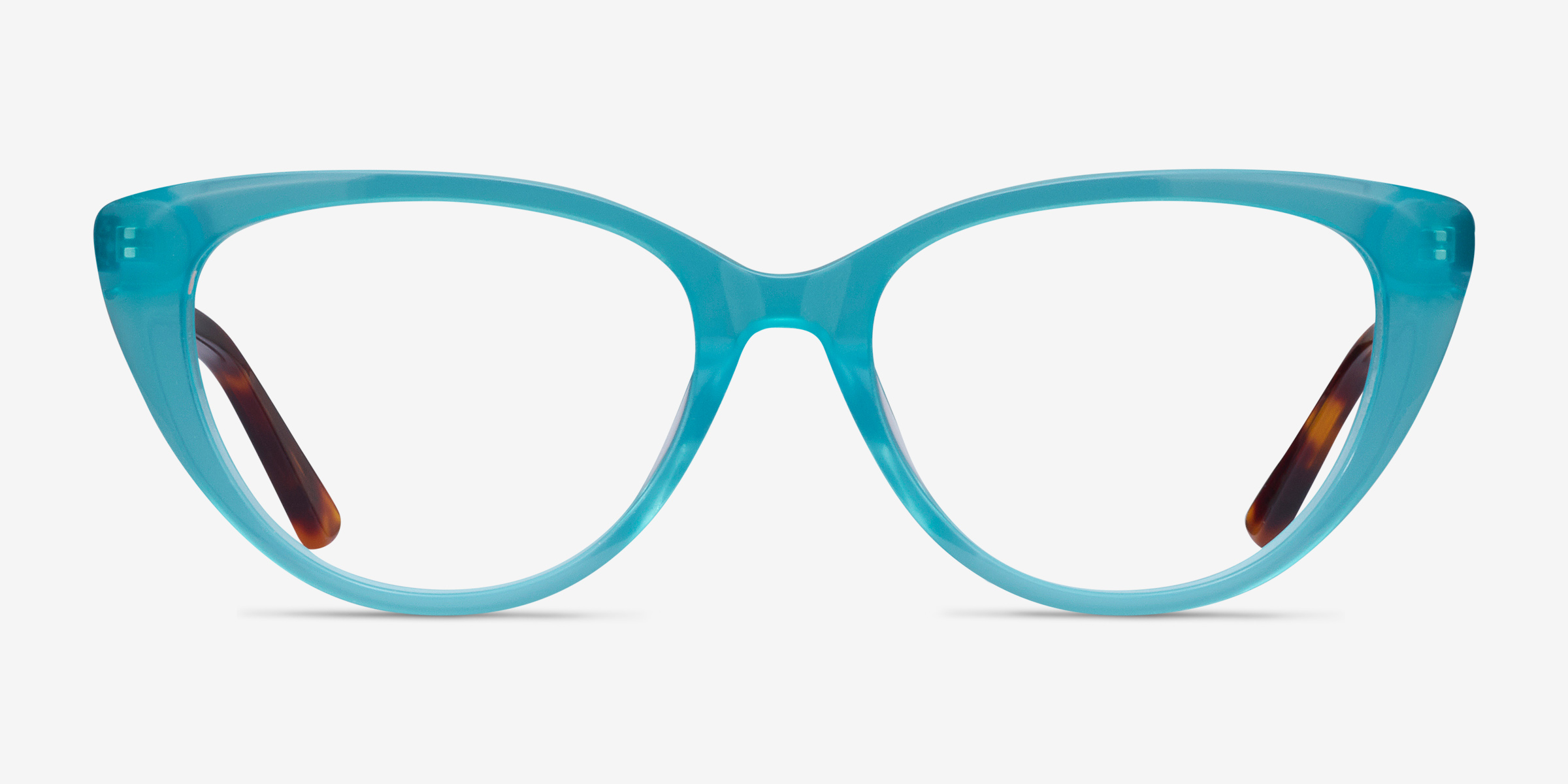 Anastasia Turquoise & Tortoise AcétateMontures de lunettes de vue d'EyeBuyDirect, Vue de Face