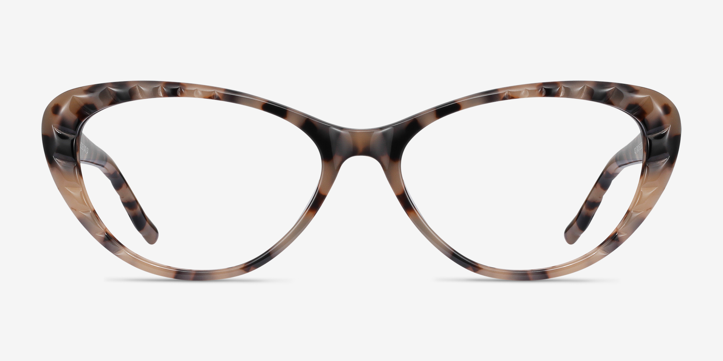 Persona Écaille ivoire AcétateMontures de lunettes de vue d'EyeBuyDirect, Vue de Face